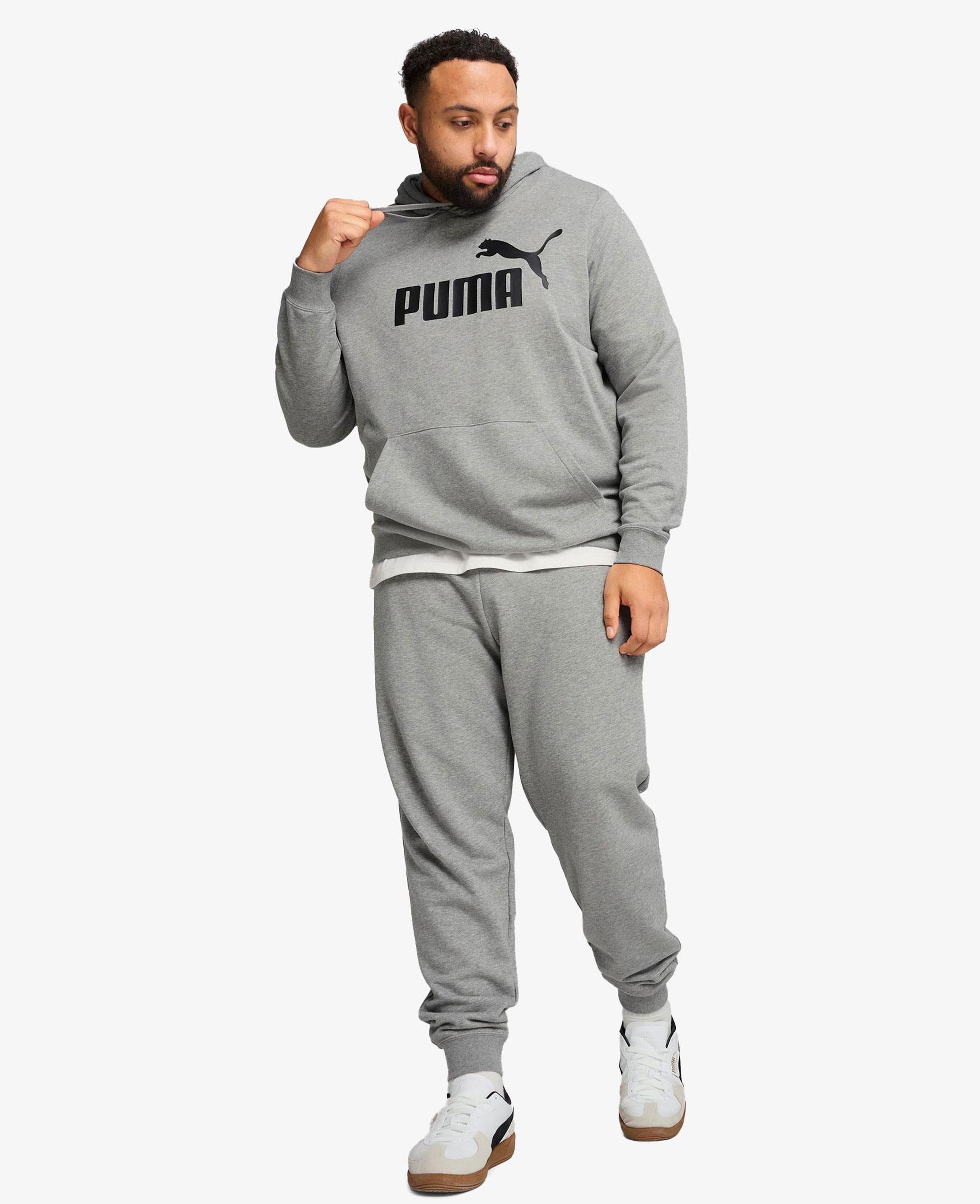 Puma Essential No. 1 Logo  Erkek Gri Sweatshirt