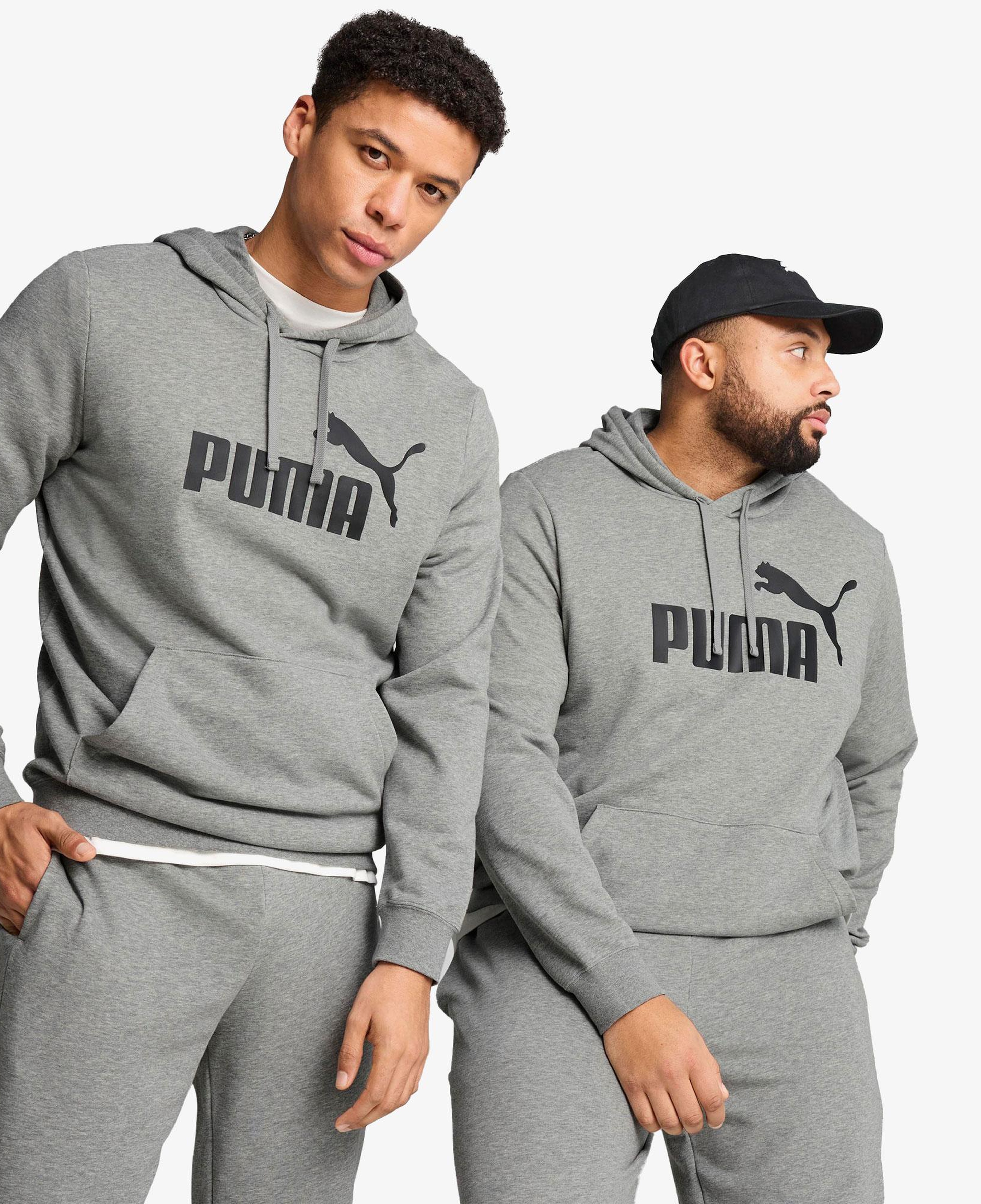 Puma Essential No. 1 Logo  Erkek Gri Sweatshirt