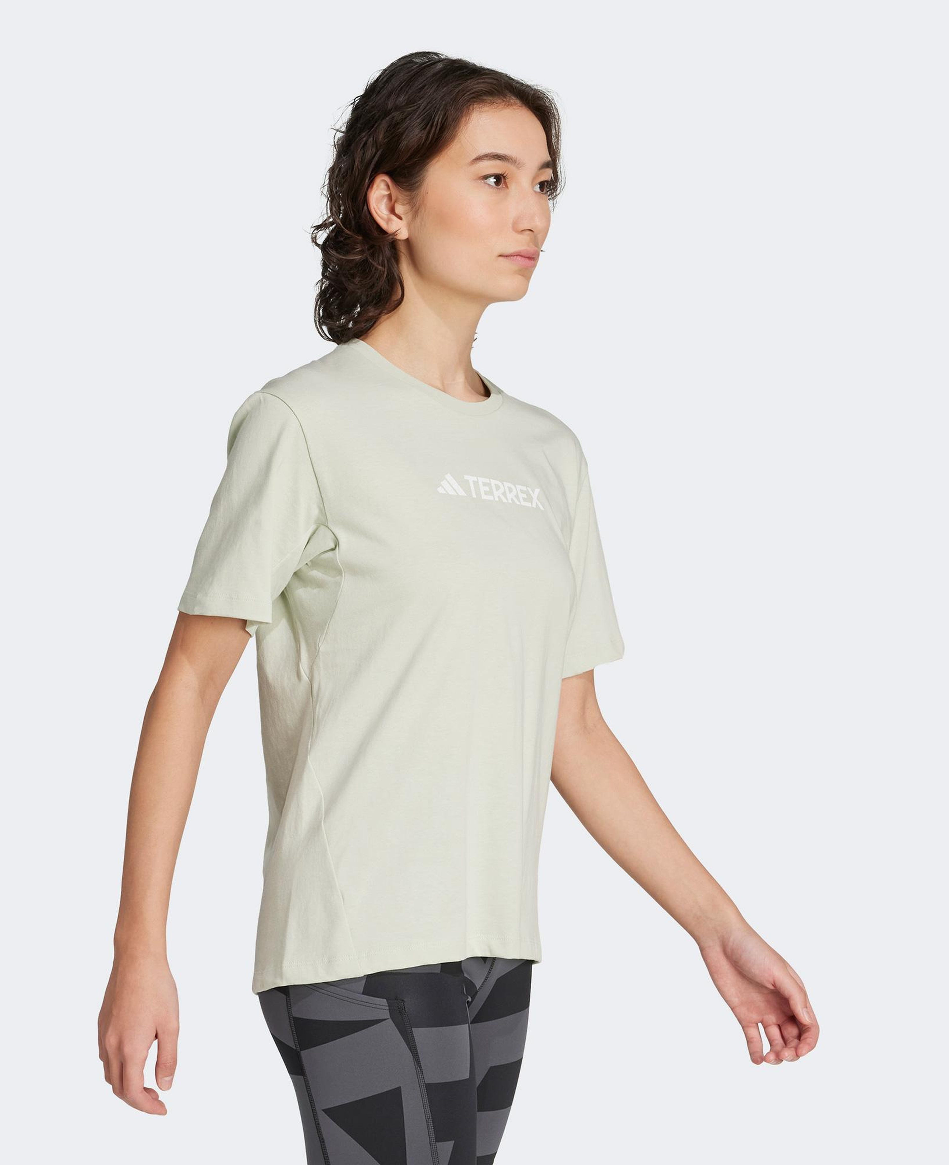 adidas Terrex Classic Logo Kadın Yeşil T-Shirt