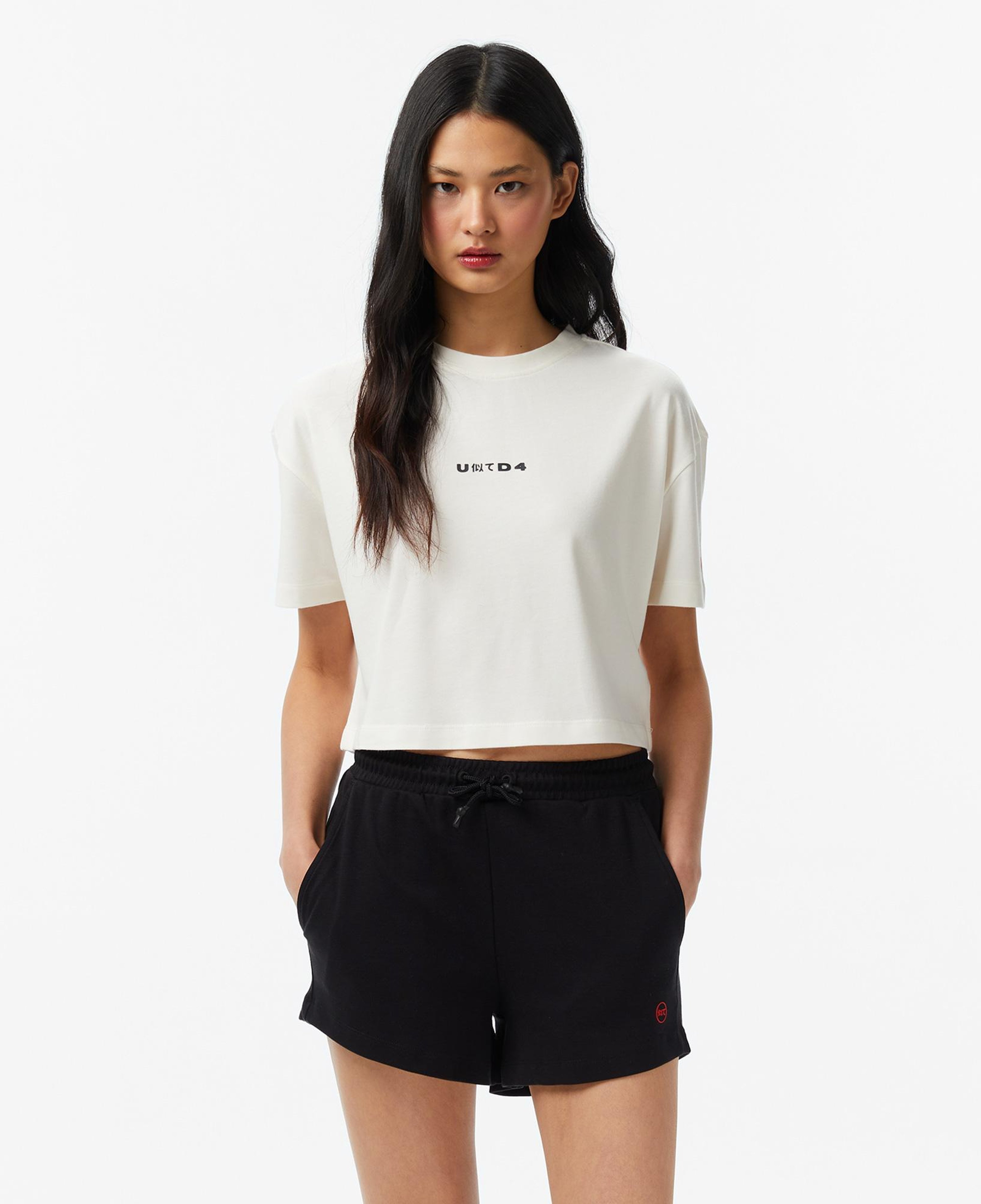 UNITED4 Regular Fit Kadın Bej T-Shirt