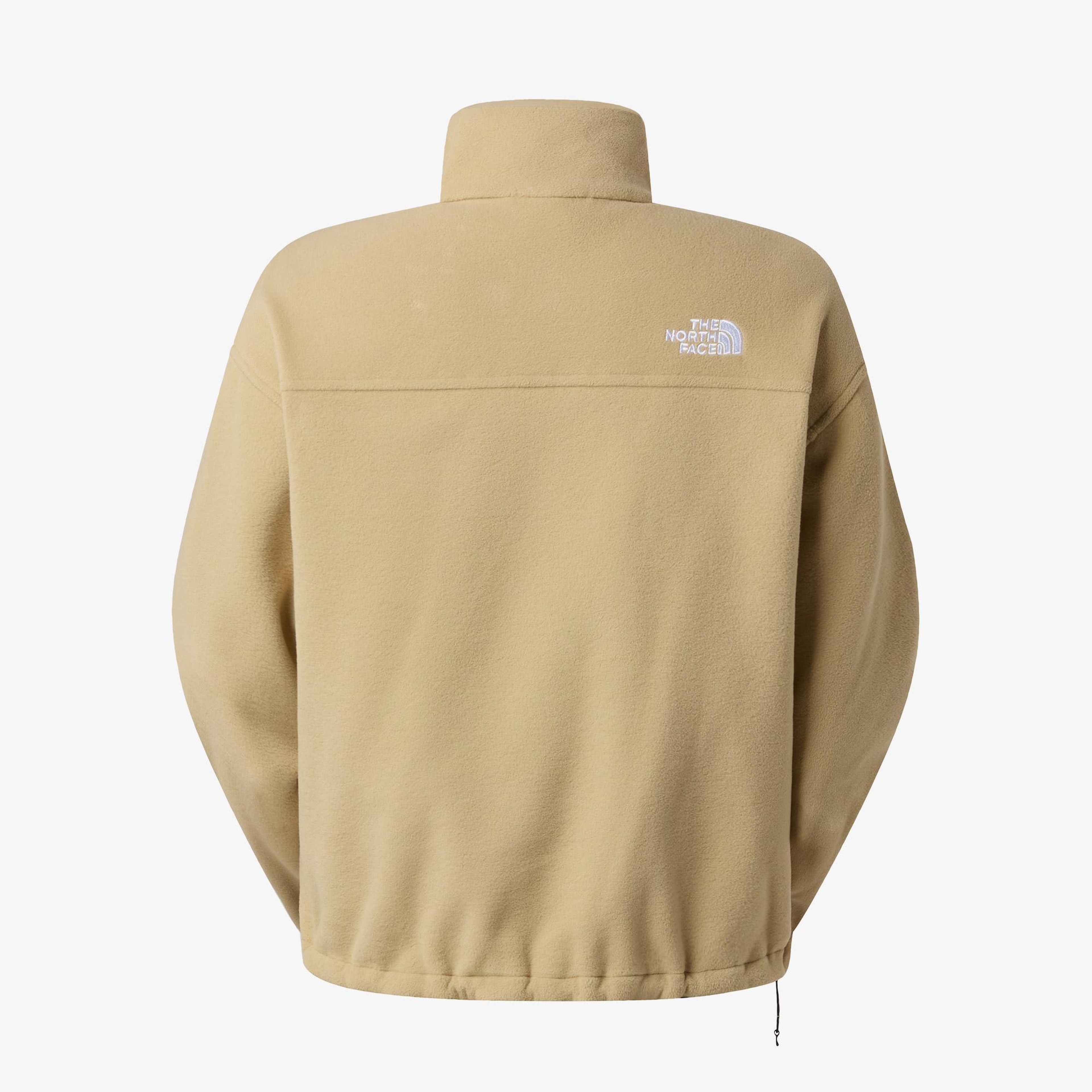 The North Face Glacier Fleece 1/2 Zip Short Kadın Krem Outdoor Polar