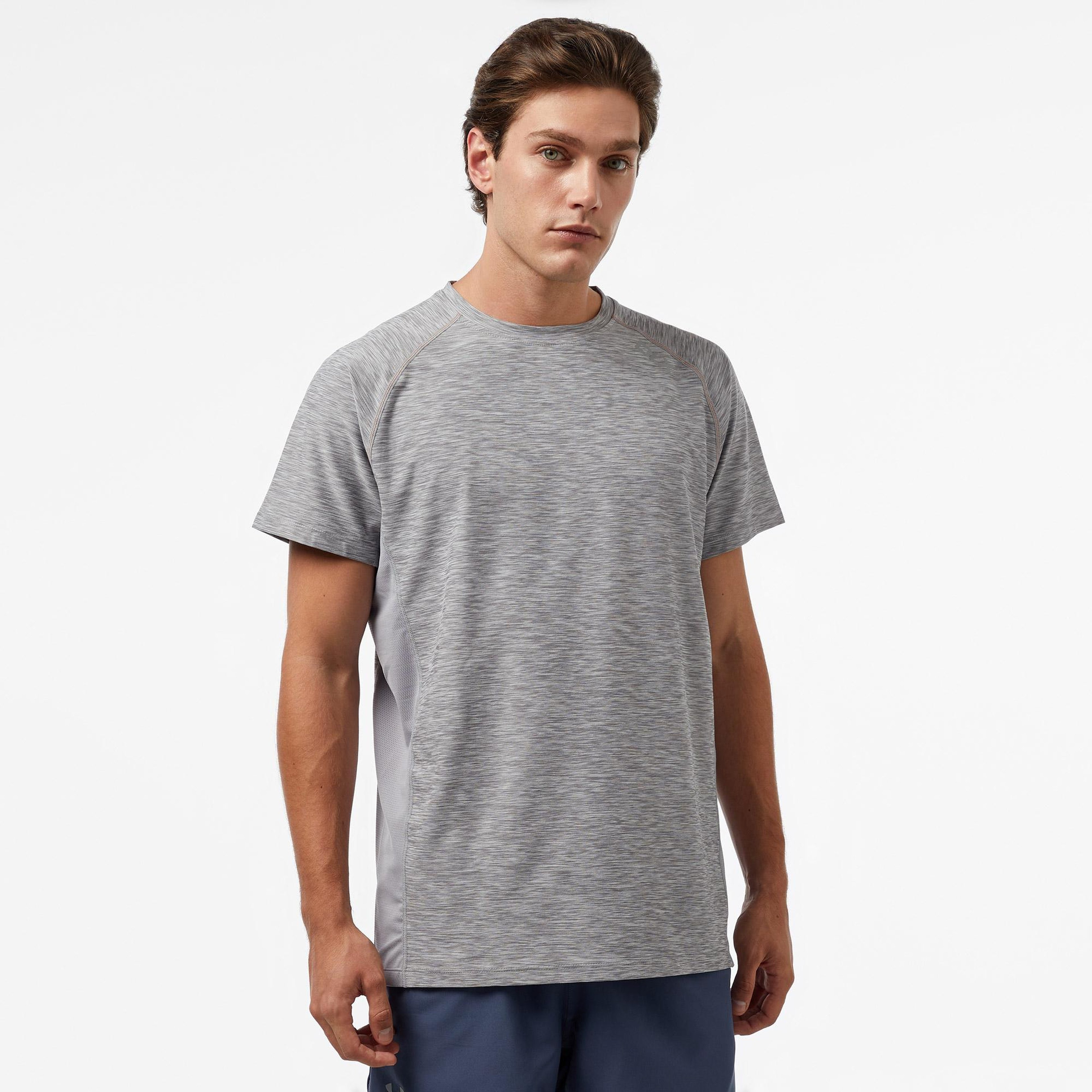 Trespass Cooper Dlx Active Erkek Gri Antrenman T-Shirt