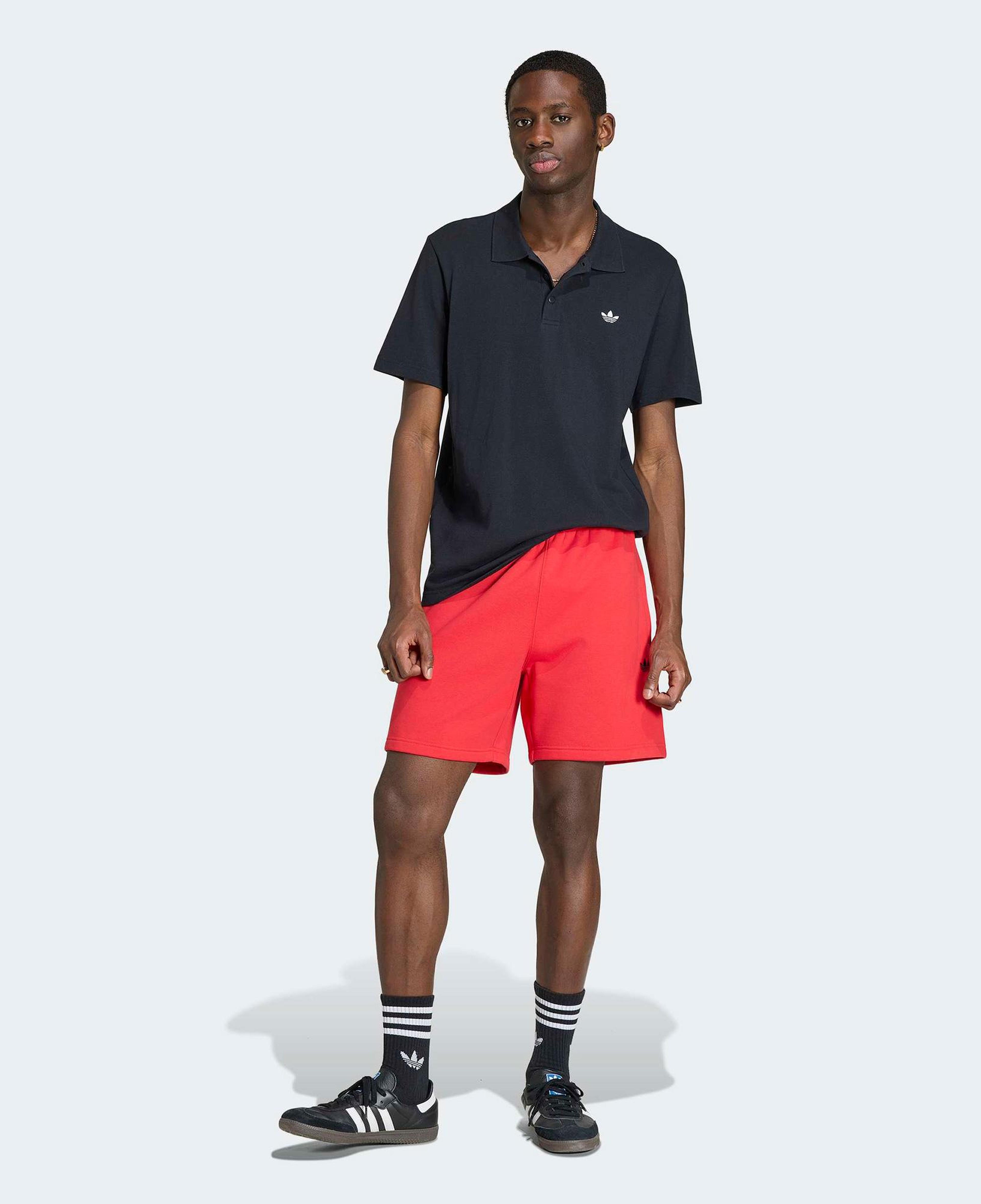 adidas Trefoil Essentials Erkek Siyah Polo
