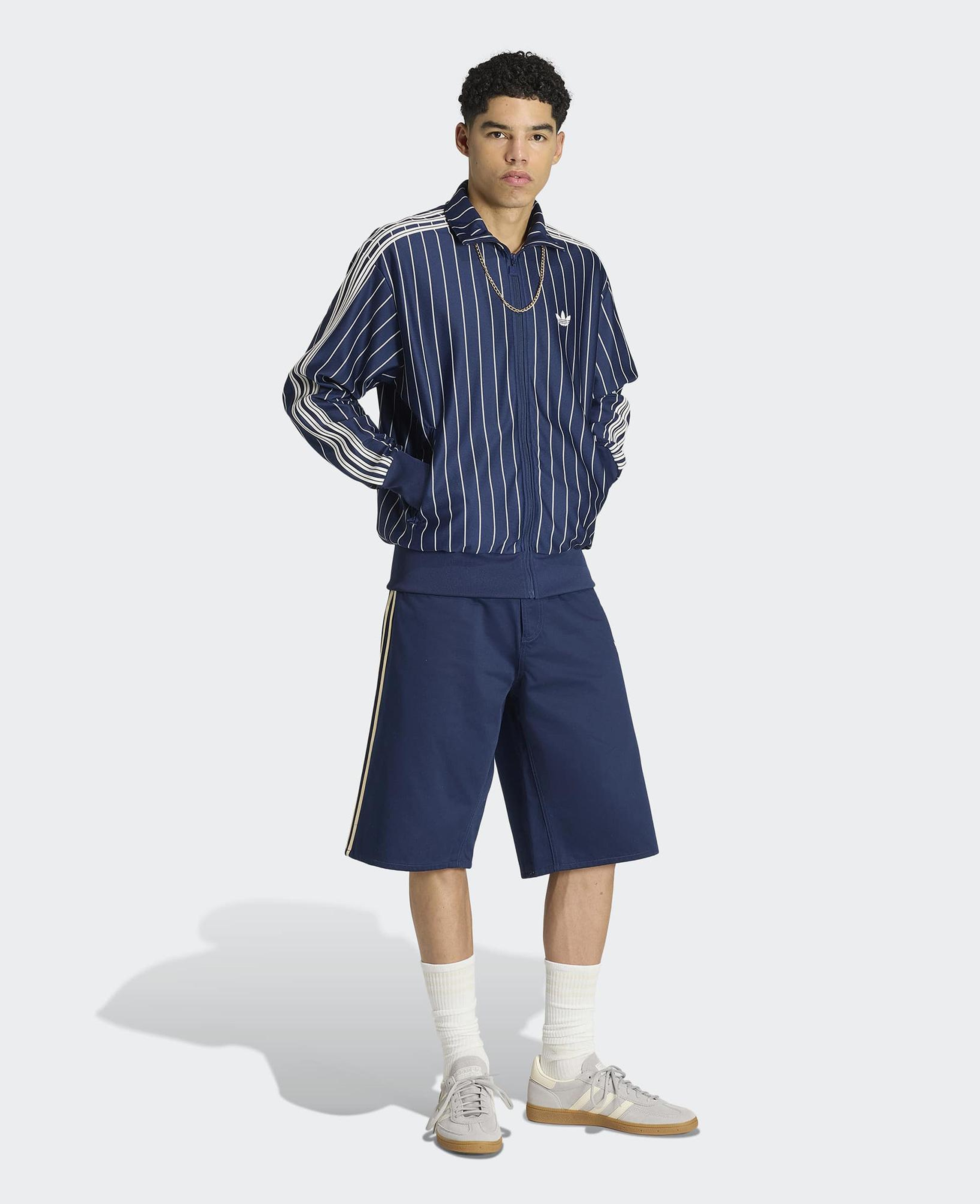 adidas Firebird PinStripes Erkek Lacivert Eşofman Üstü