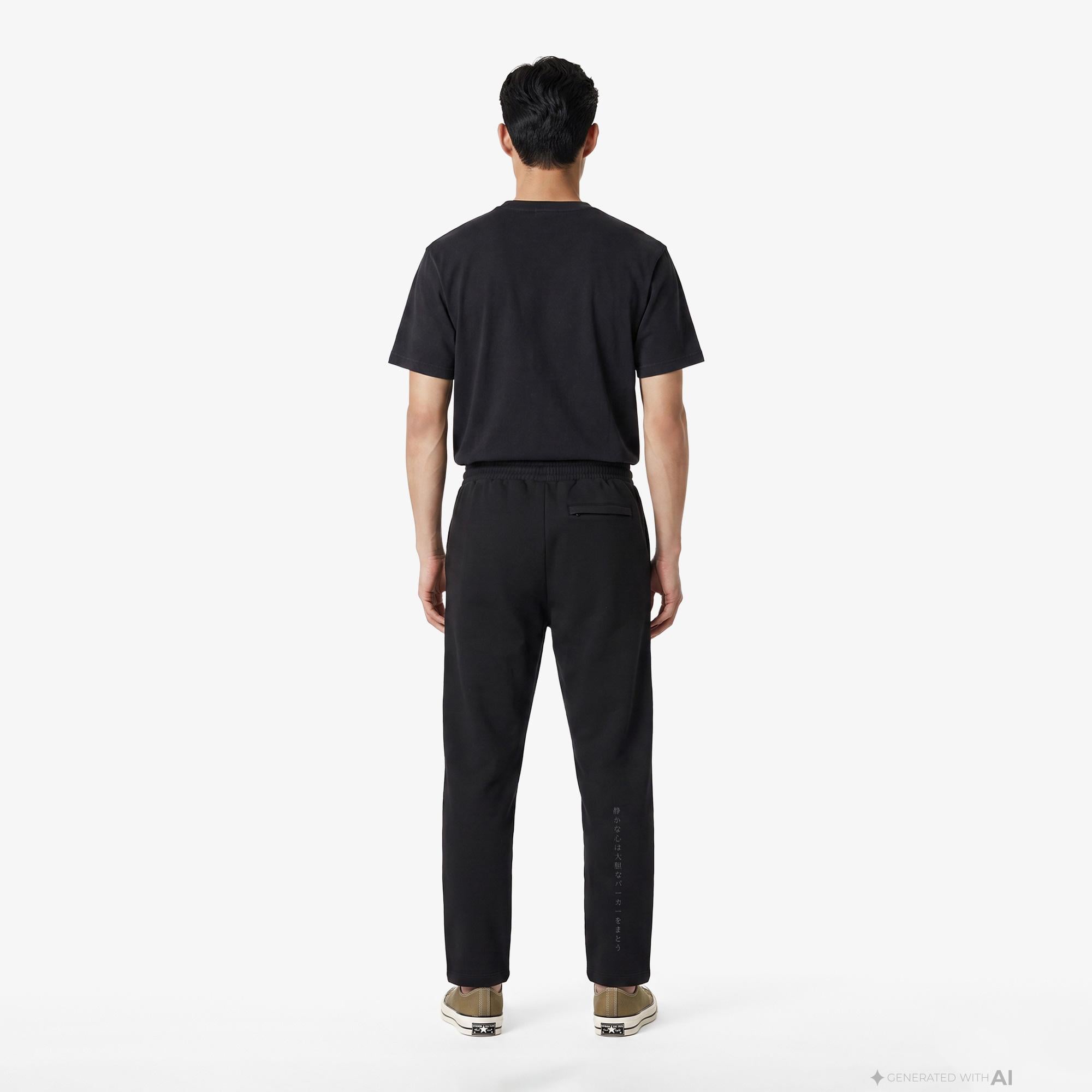 UNITED4 Regular Fit Erkek Siyah Eşofman Altı