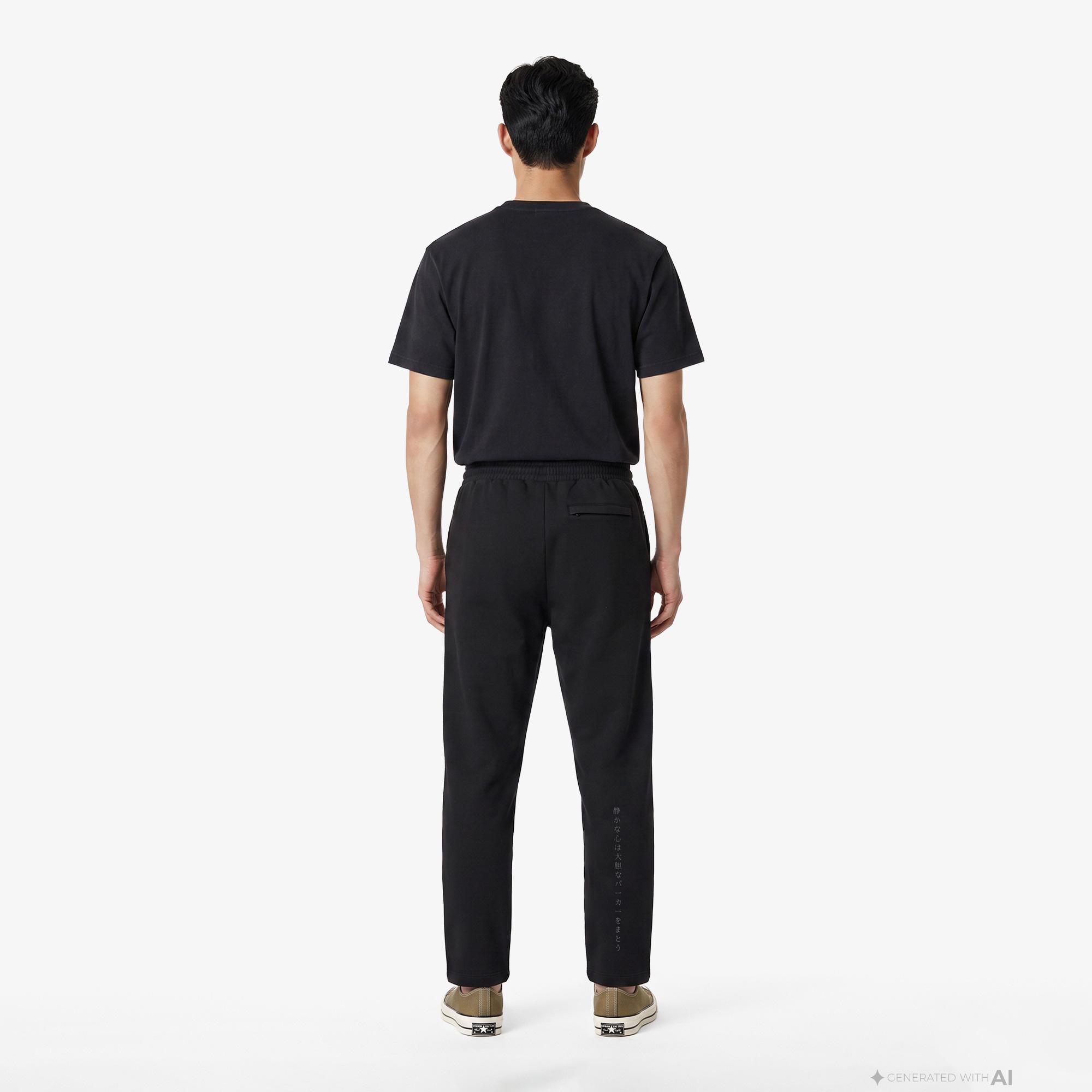 UNITED4 Regular Fit Erkek Siyah Eşofman Altı