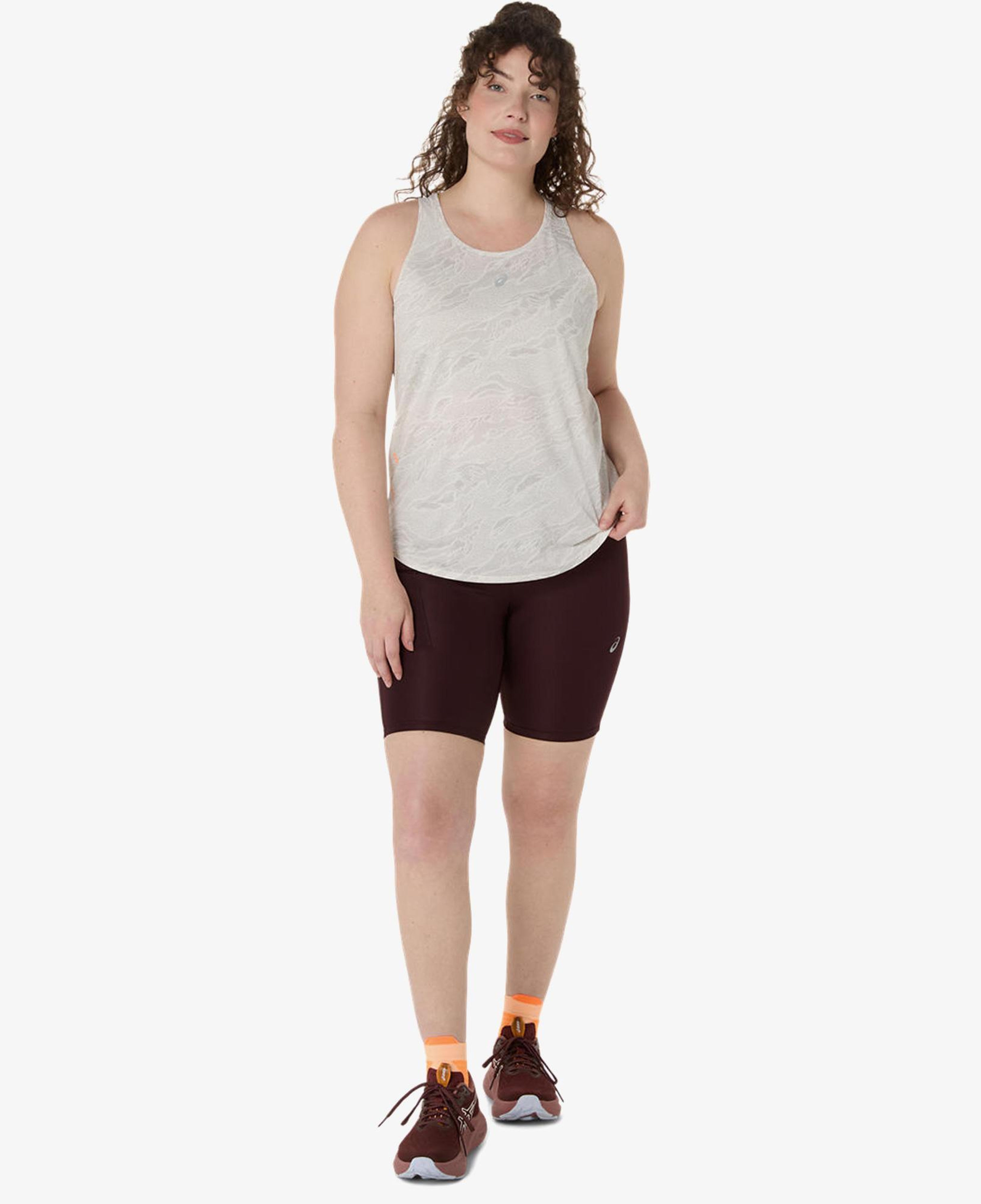 Asics Fujitrail Tank Kadın Gri Atlet