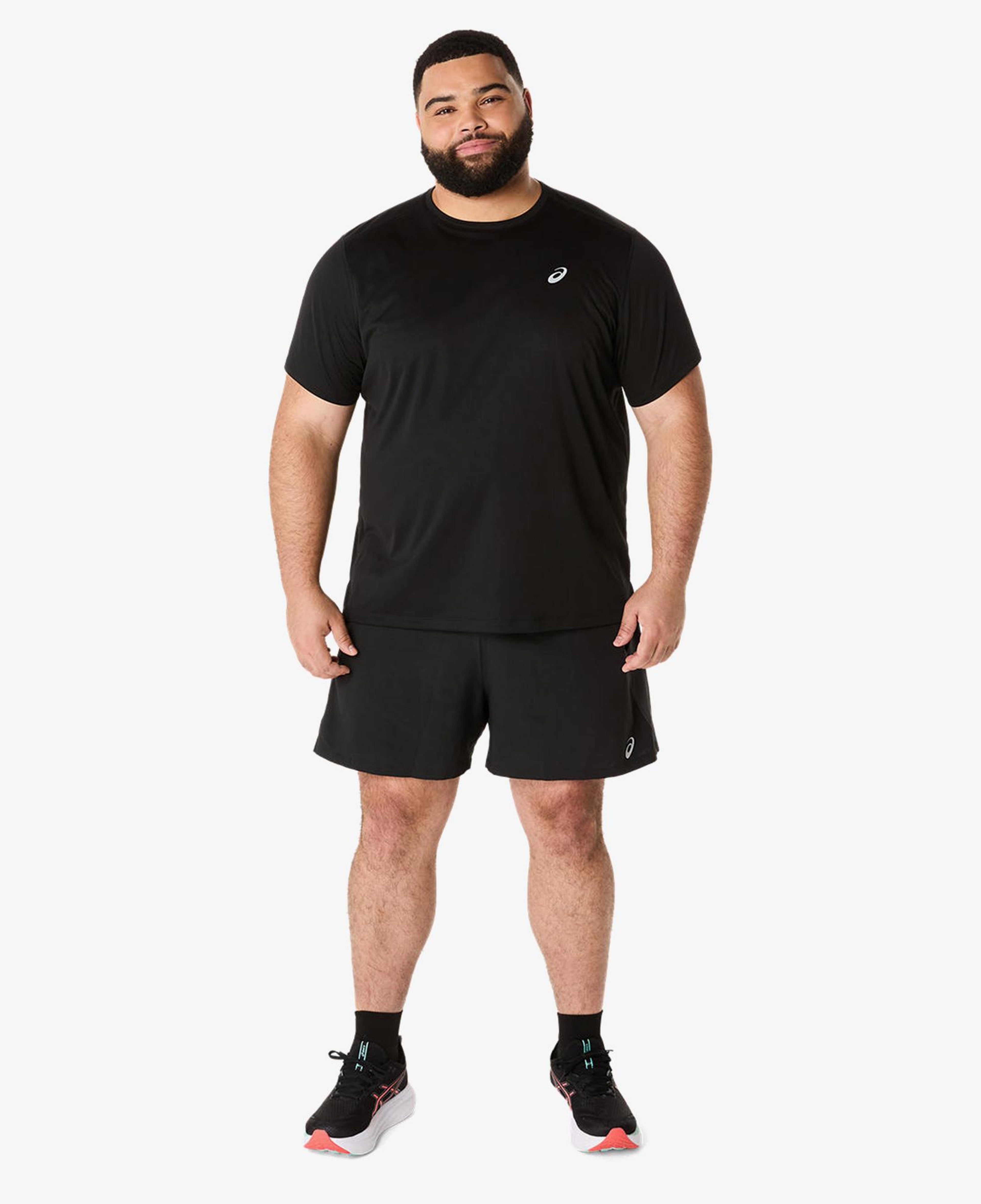 Asics Road 5 In Erkek Siyah Antrenman Şortu
