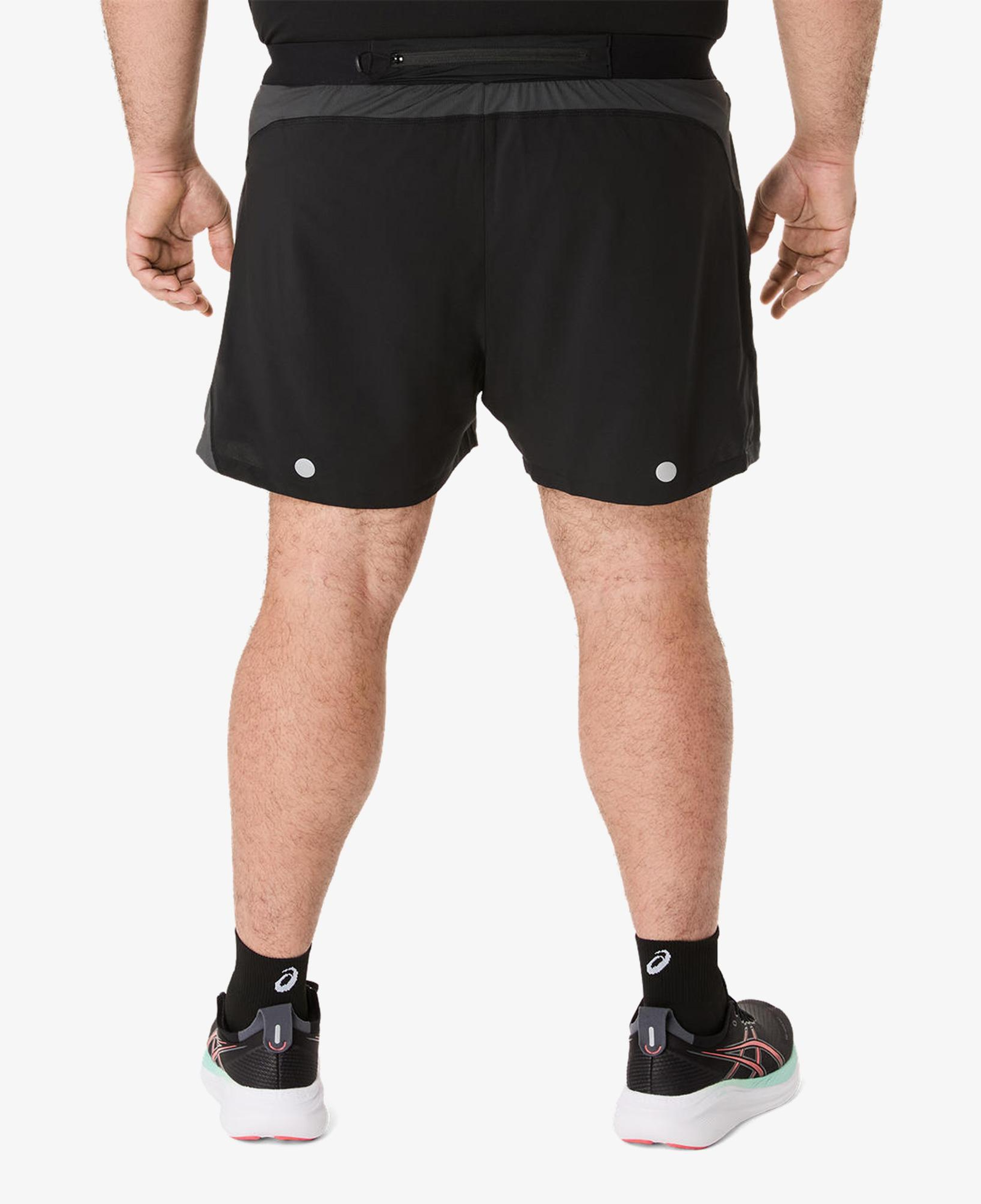 Asics Road 5 In Erkek Siyah Antrenman Şortu