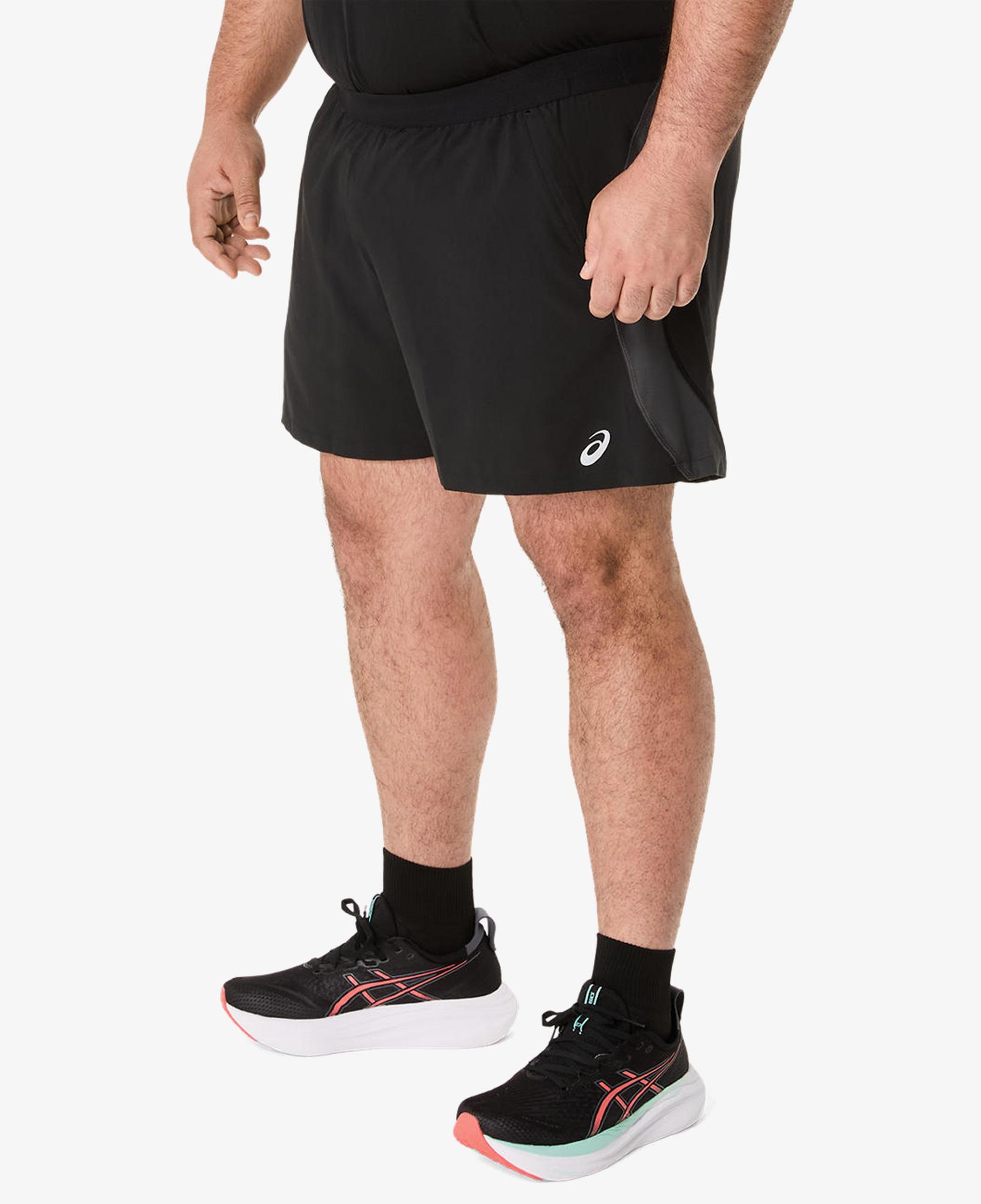 Asics Road 5 In Erkek Siyah Antrenman Şortu