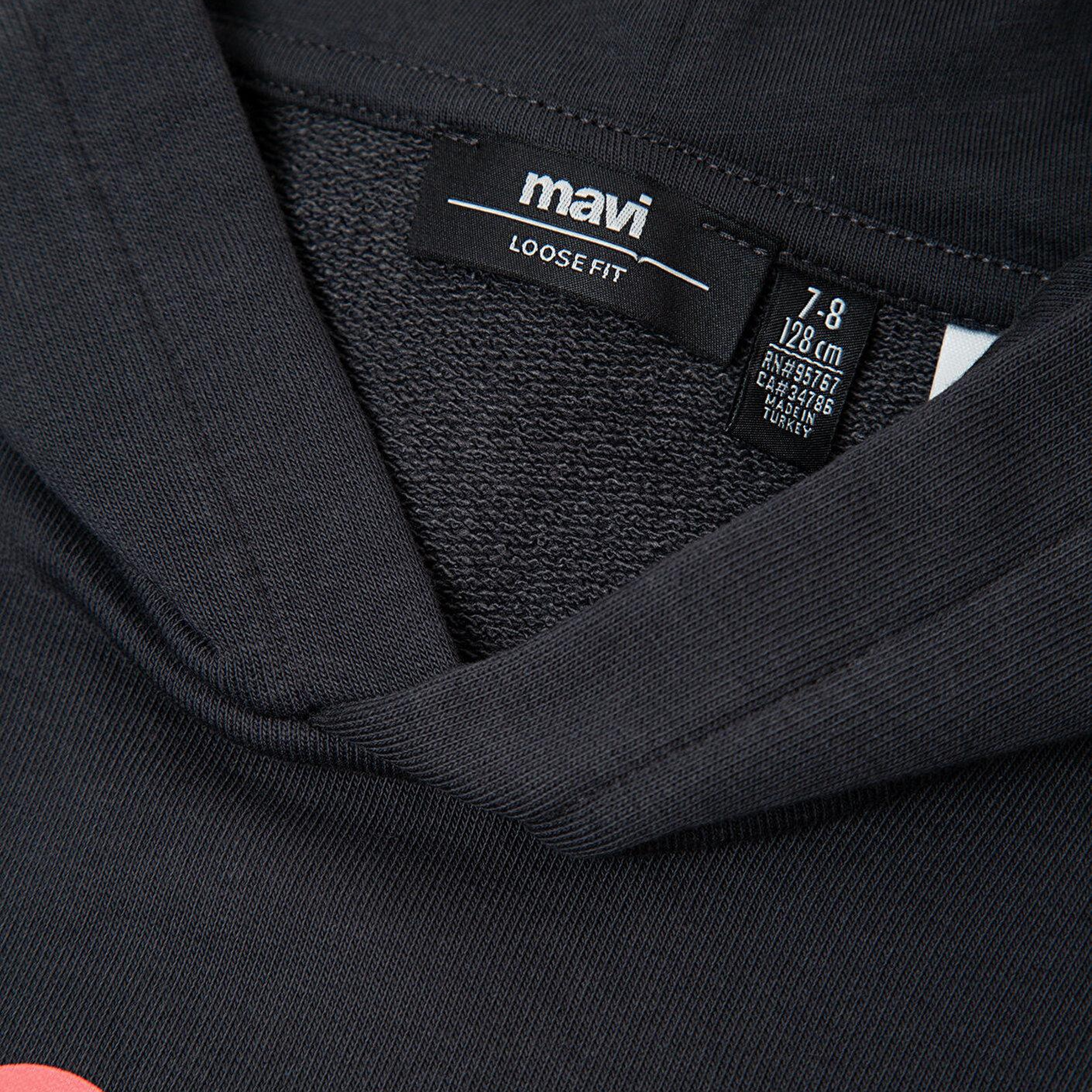 Mavi PlayStation Baskılı Kapüşonlu Sweatshirt 6S10194-70087