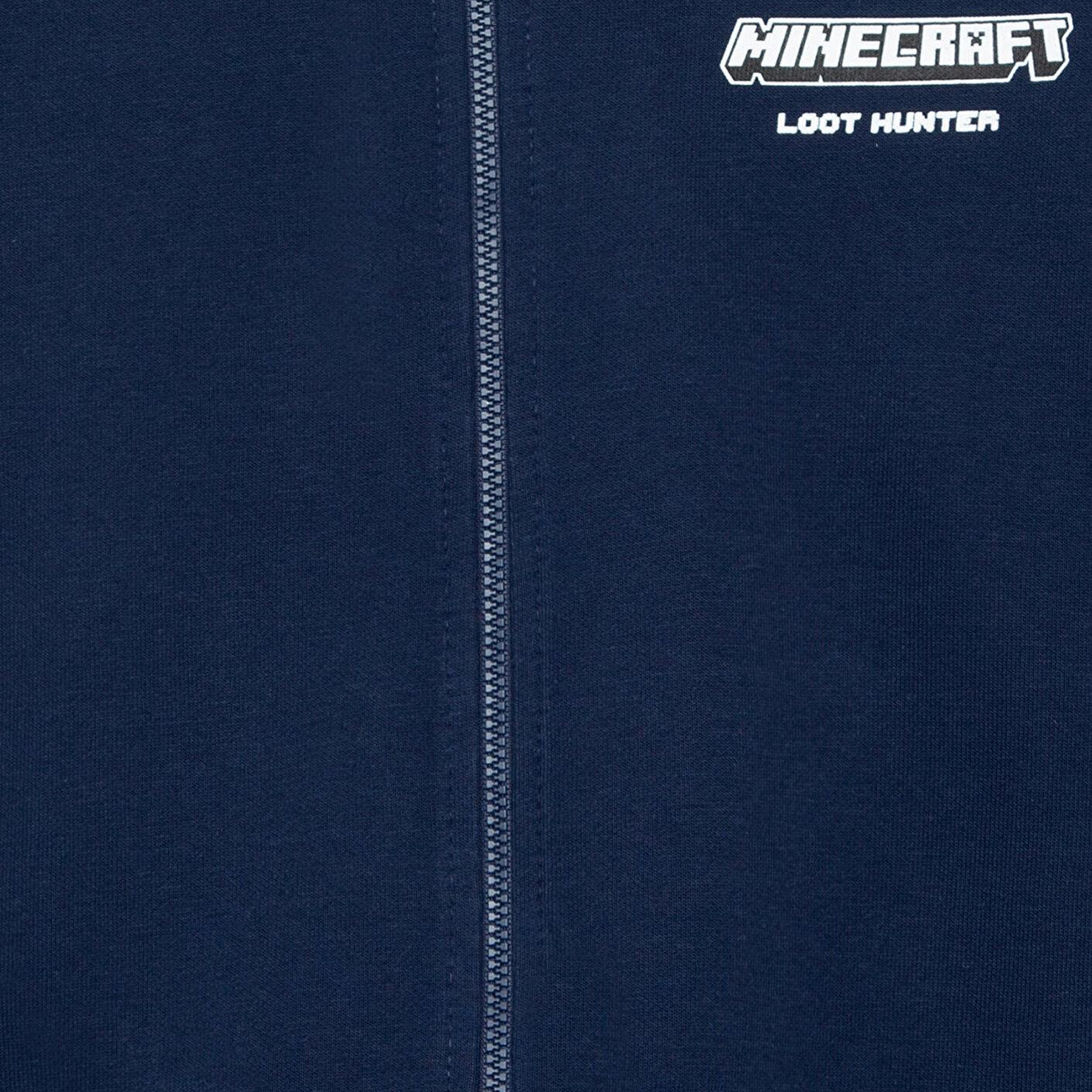 Mavi Minecraft Baskılı Kapüşonlu Sweatshirt 6S10187-84371