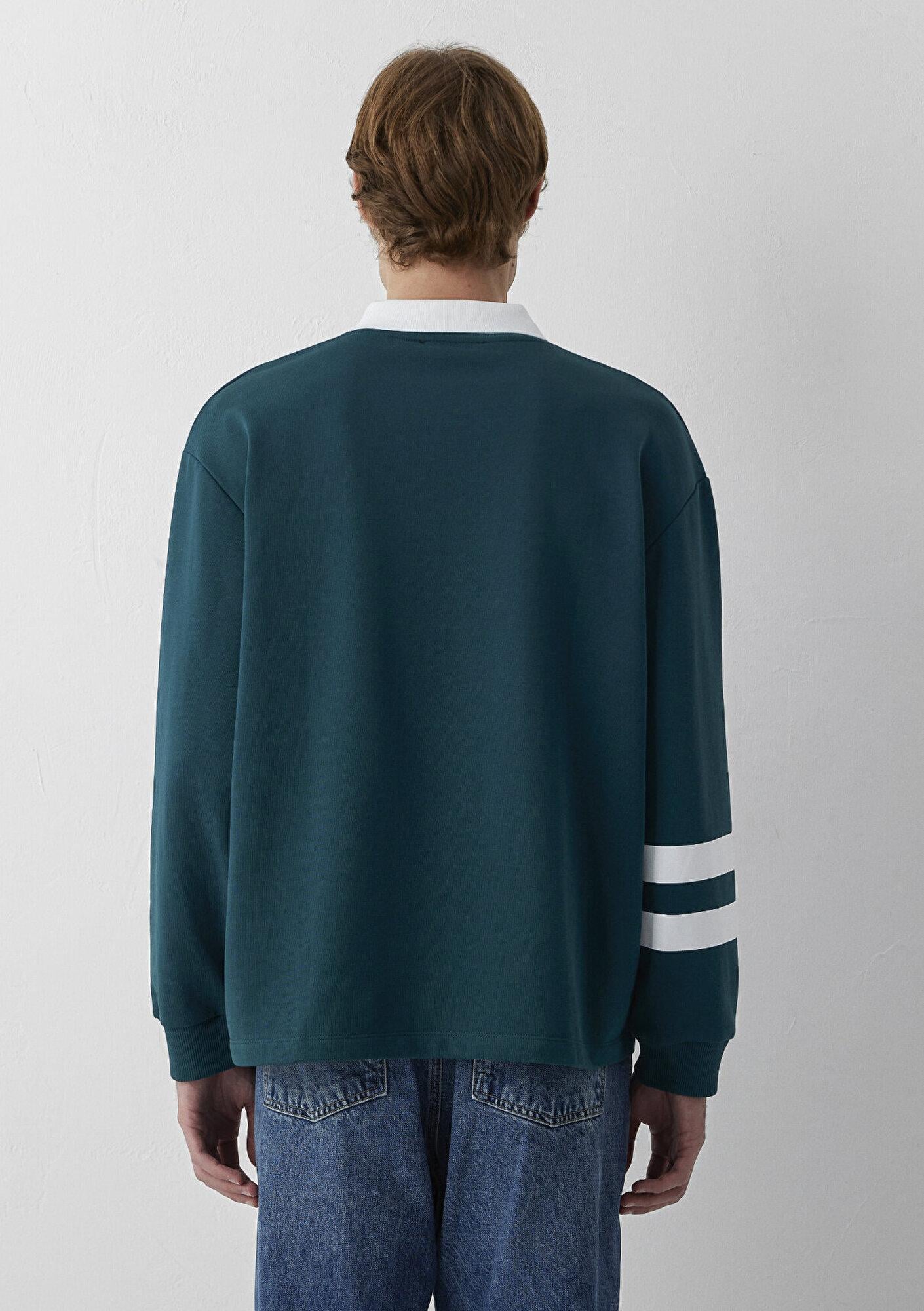Mavi Polo Yaka Yeşil Sweatshirt 0S10612-90366