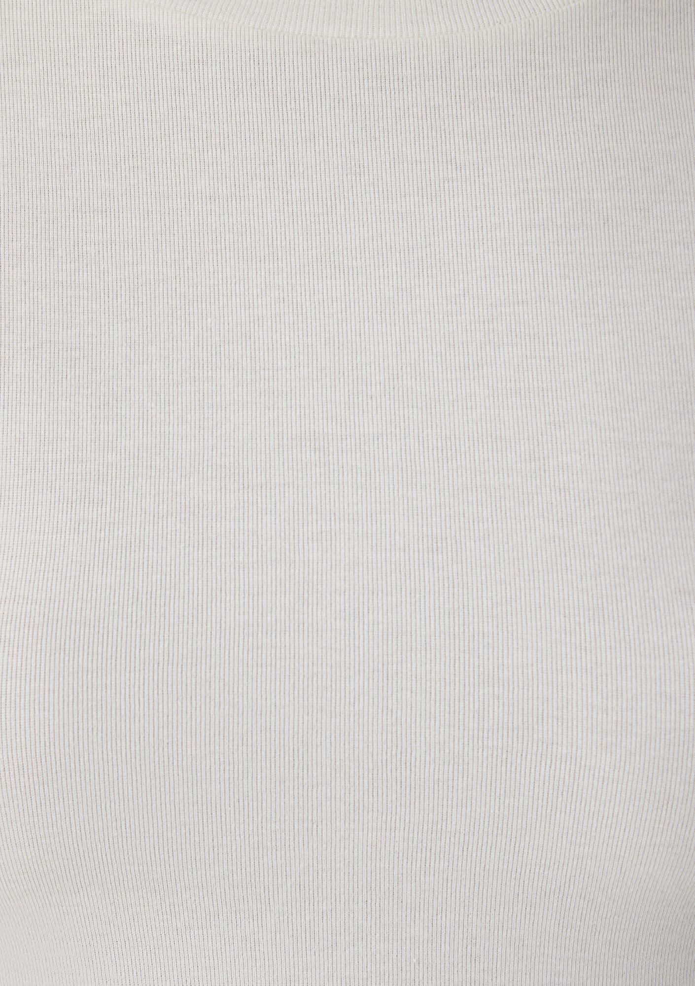 Mavi Uzun Kollu Ekru Crop Basic Tişört Crop / Kısa Kesim 1612822-70048