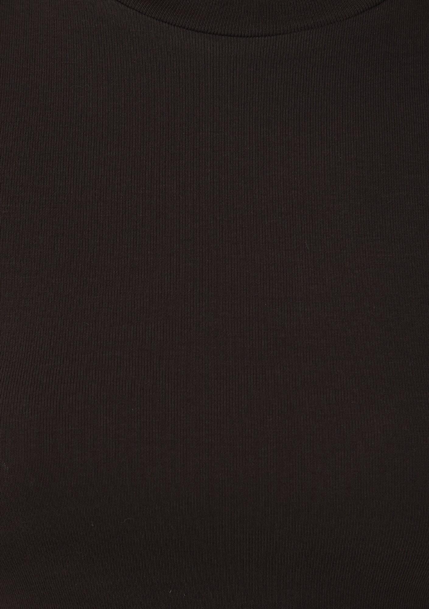 Mavi Uzun Kollu Kahverengi Crop Basic Tişört Crop / Kısa Kesim 1612822-70240