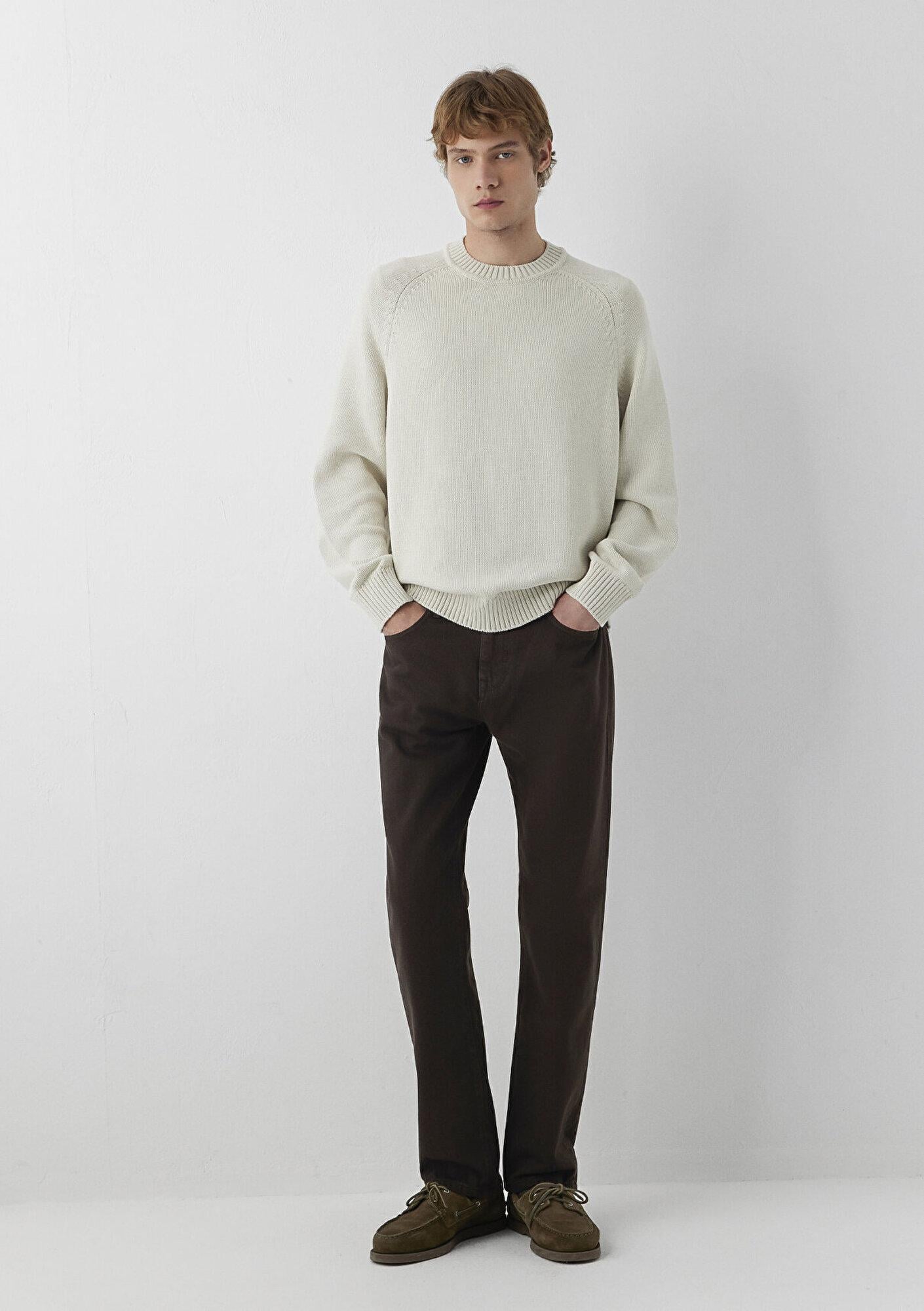 Mavi Lisbon Koyu Kahverengi Denim Gabardin Pantolon 0010039-A6391