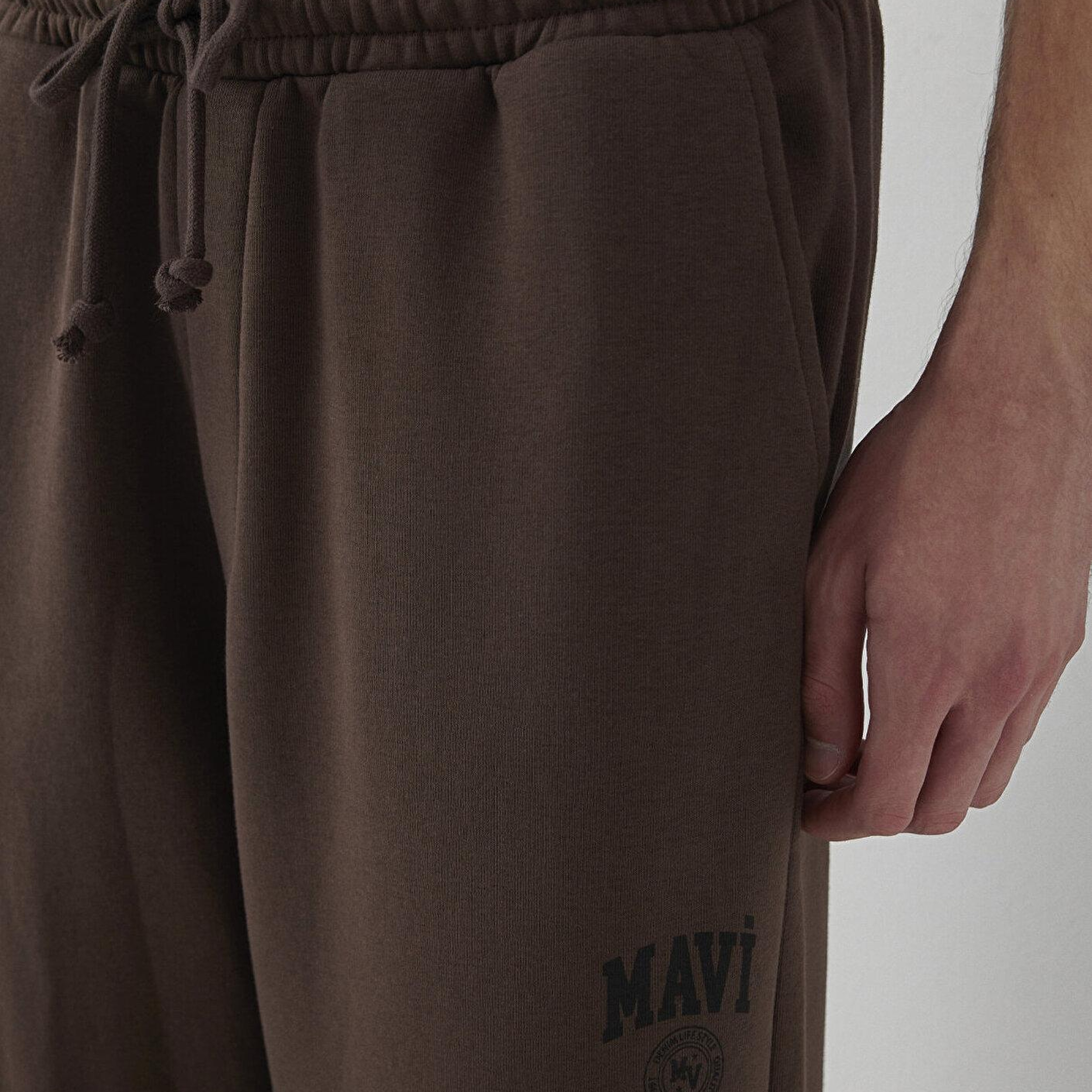 Mavi Mavi Logo Baskılı Kahverengi Eşofman Altı 0010616-71603