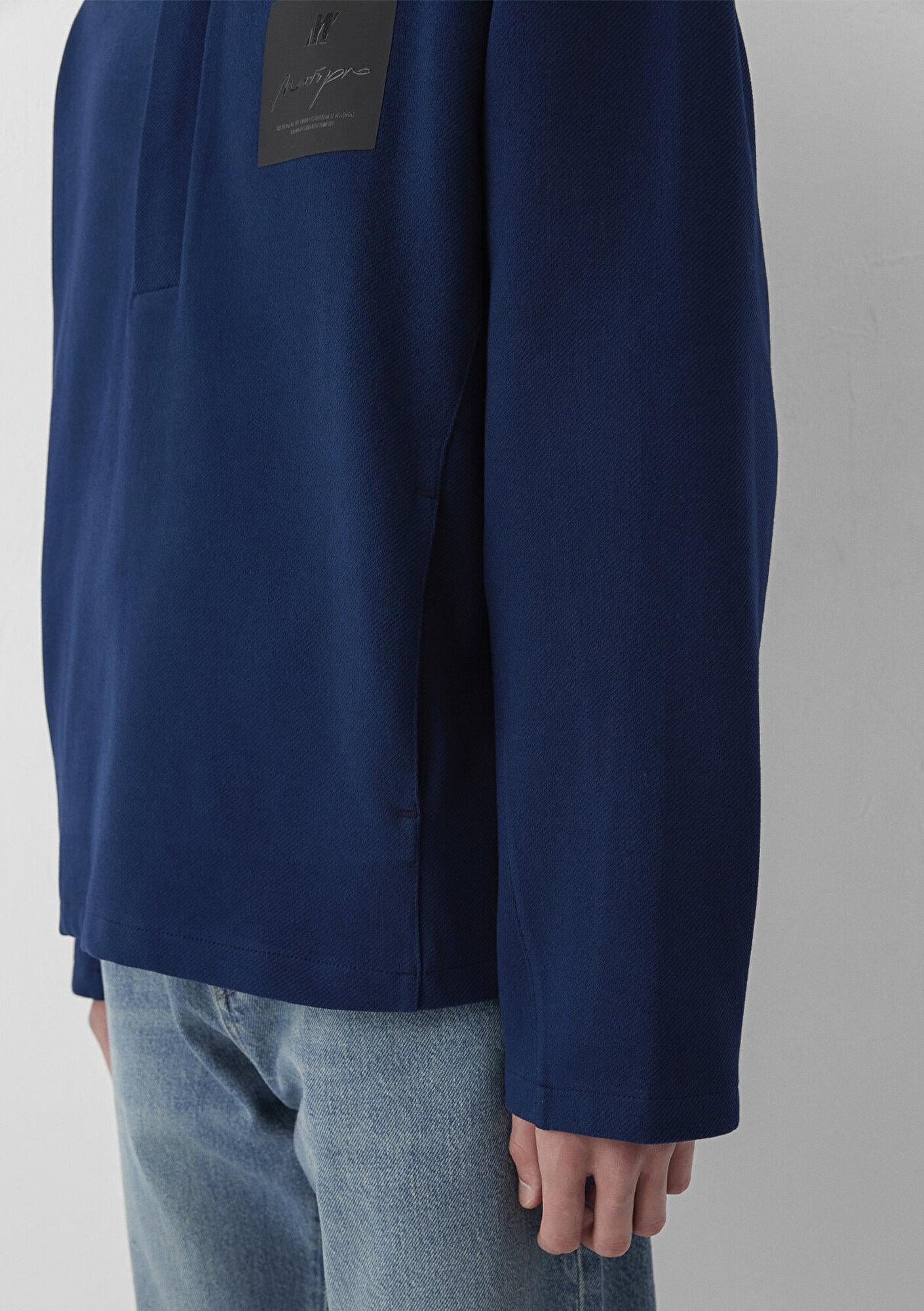 Mavi Mavi Pro Dik Yakalı Lacivert Sweatshirt 0S20022-89353