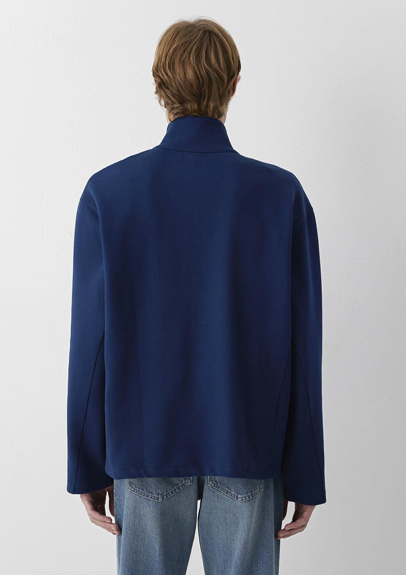 Mavi Mavi Pro Dik Yakalı Lacivert Sweatshirt 0S20022-89353