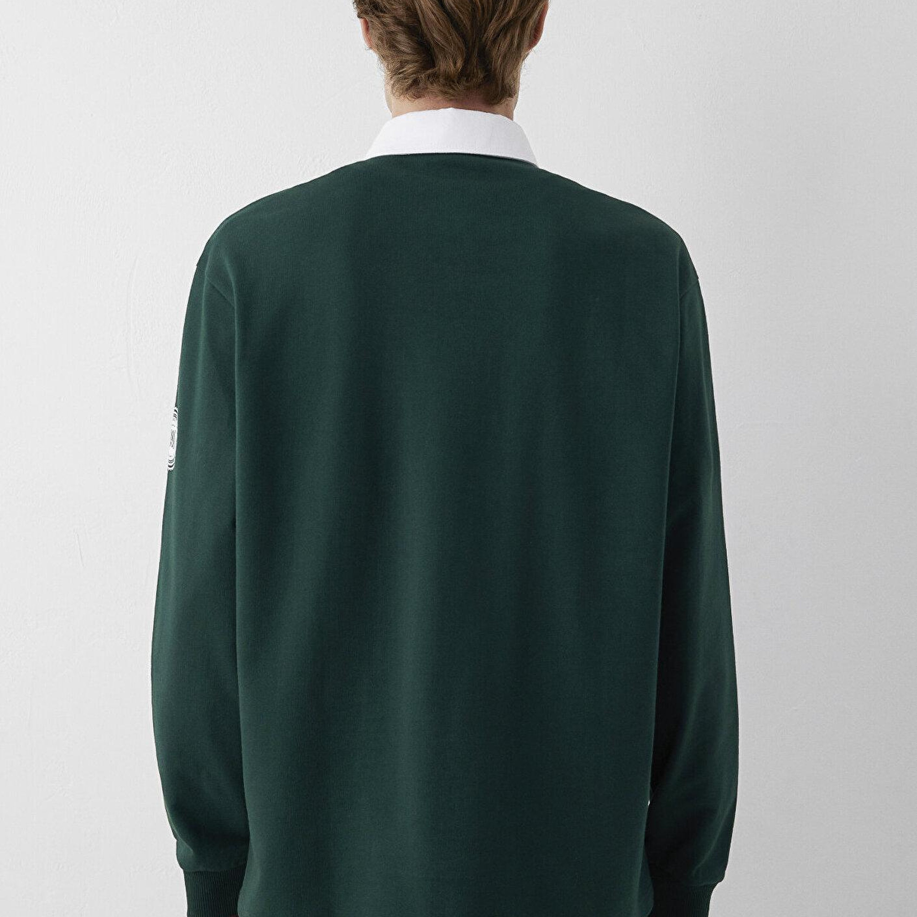 Mavi Polo Yaka Baskılı Yeşil Sweatshirt 0S10684-90960