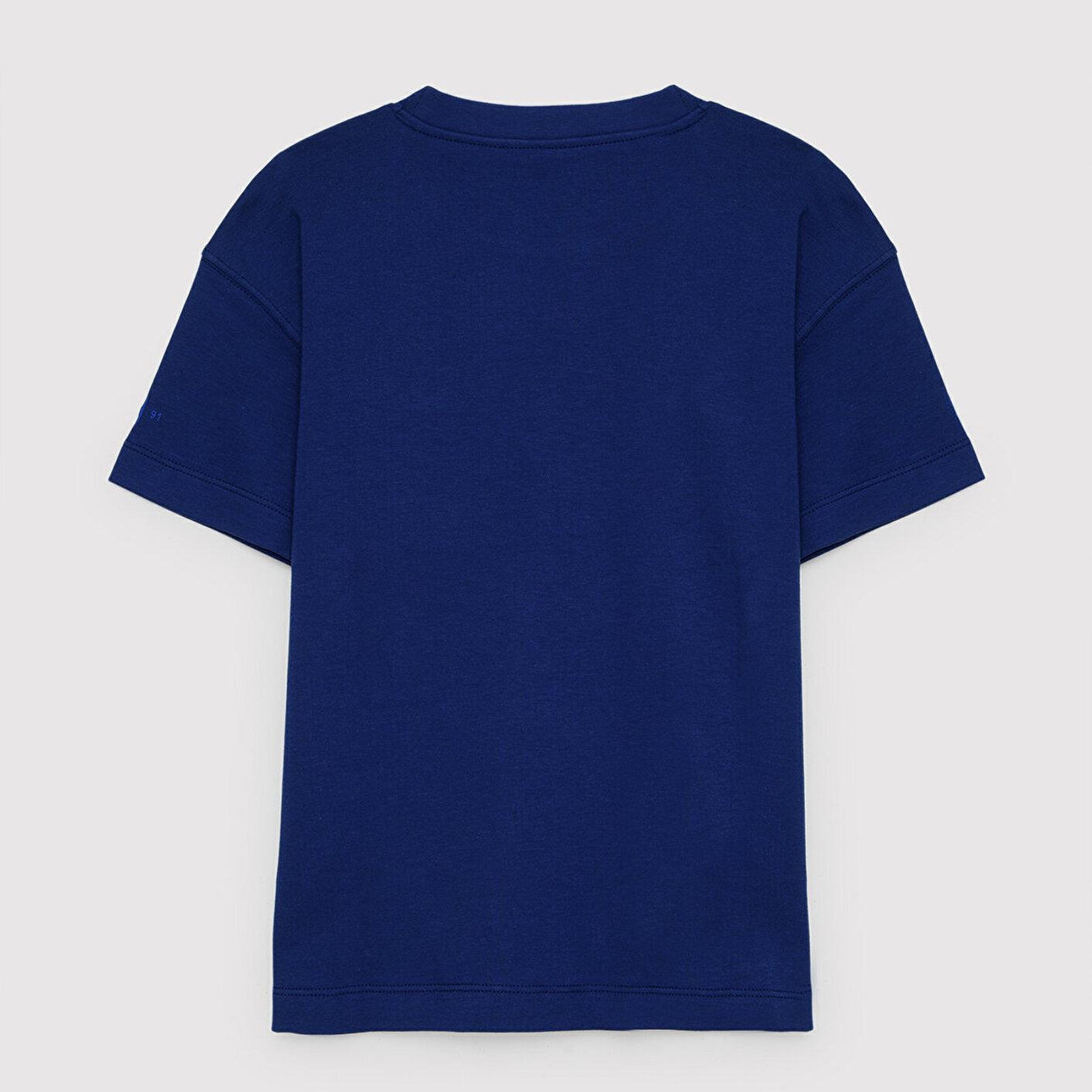 Mavi Baskılı Lacivert Tişört Loose Fit / Bol Rahat Kesim 7620059-70722