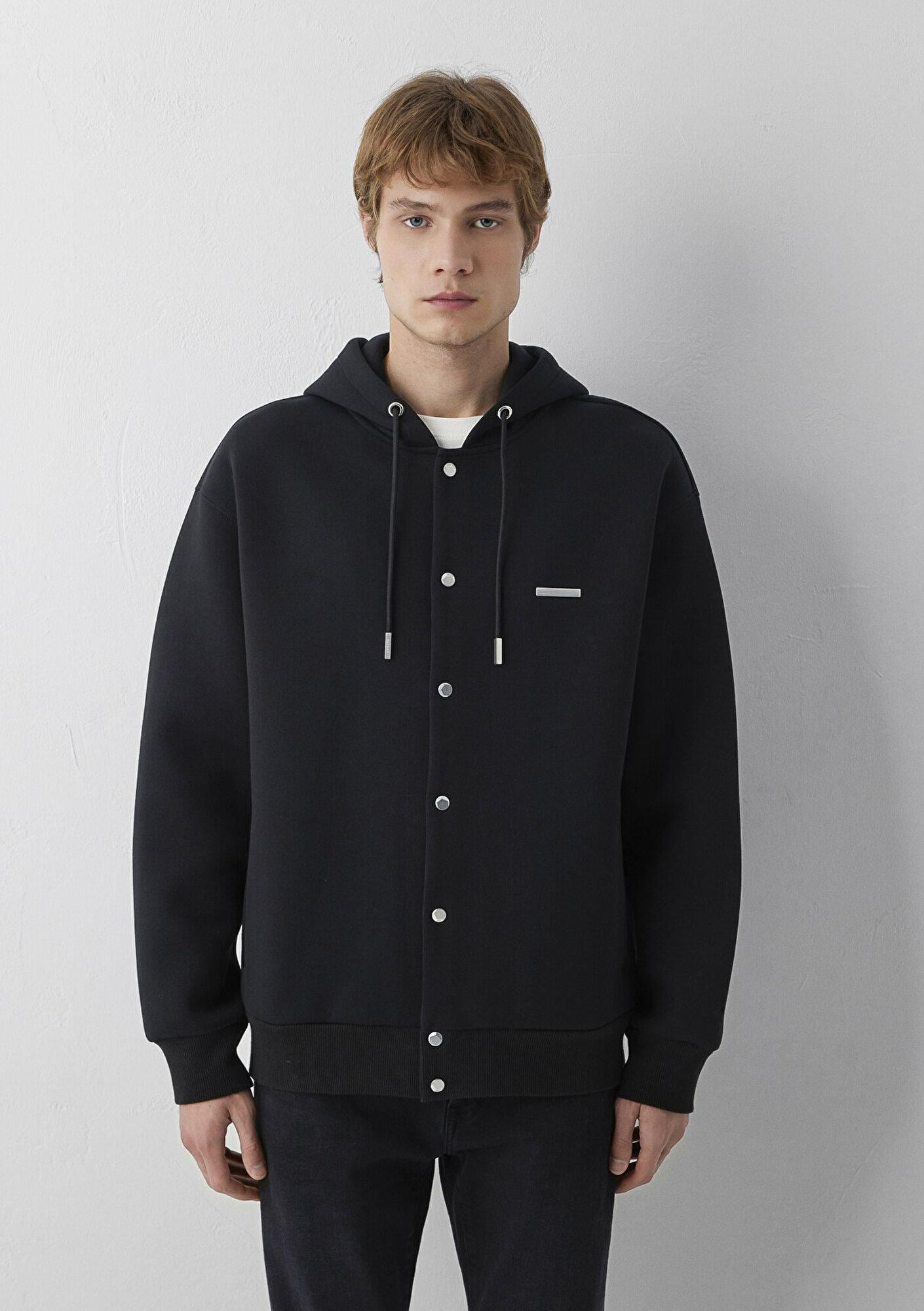 Mavi Mavi Black Kapüşonlu Siyah Sweatshirt 0S20109-900