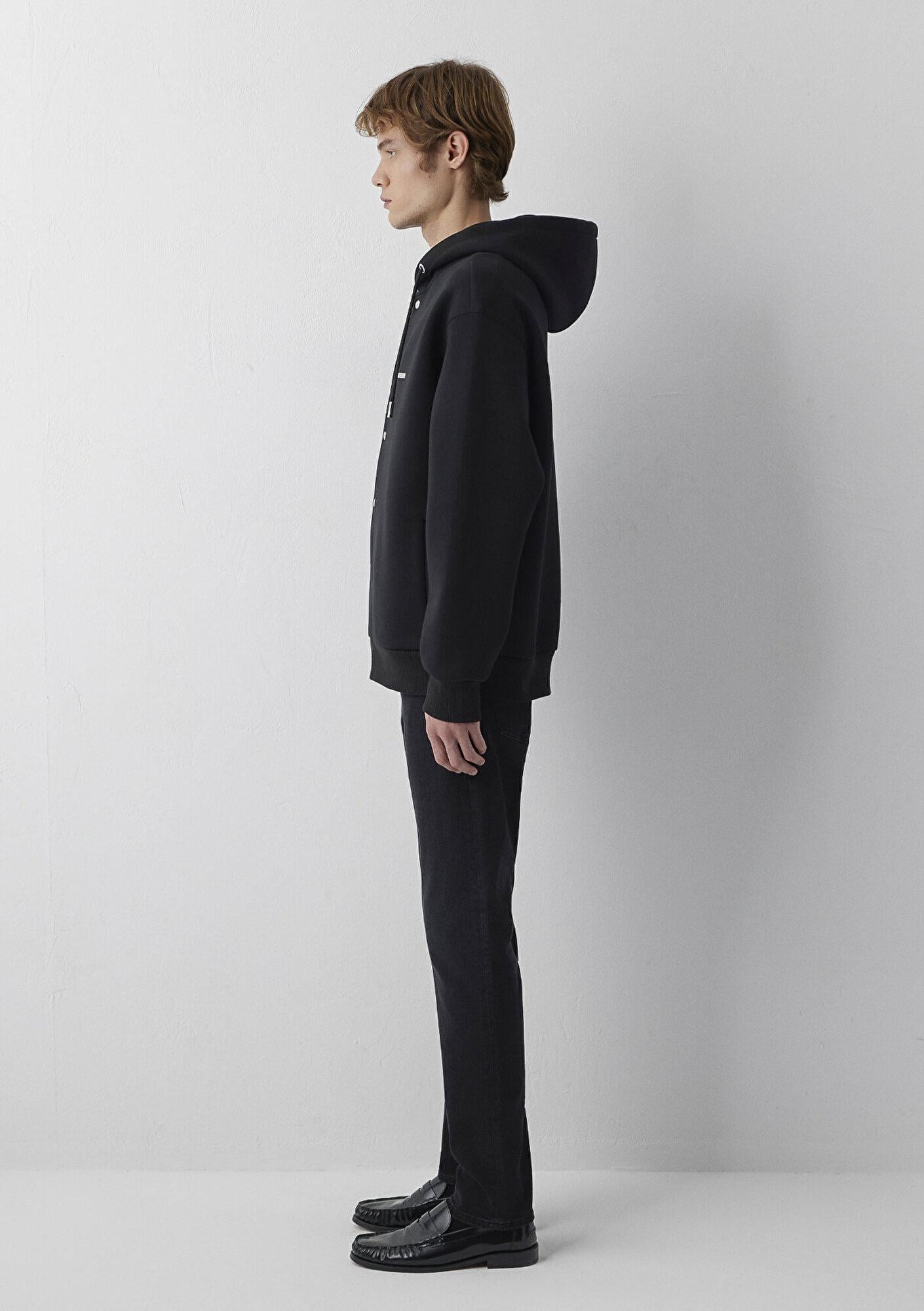 Mavi Mavi Black Kapüşonlu Siyah Sweatshirt 0S20109-900