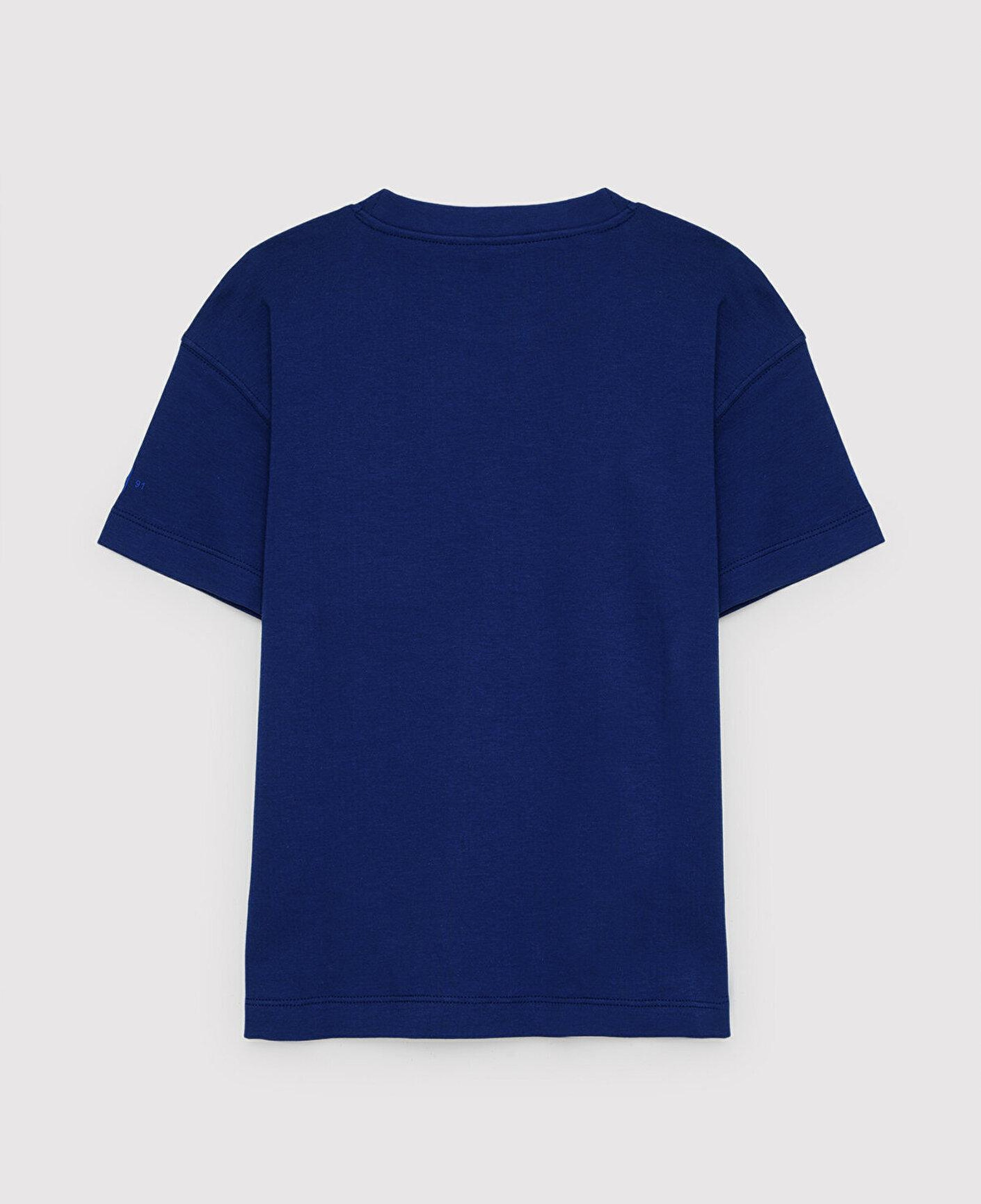 Mavi Baskılı Lacivert Tişört Loose Fit / Bol Rahat Kesim 7620059-70722
