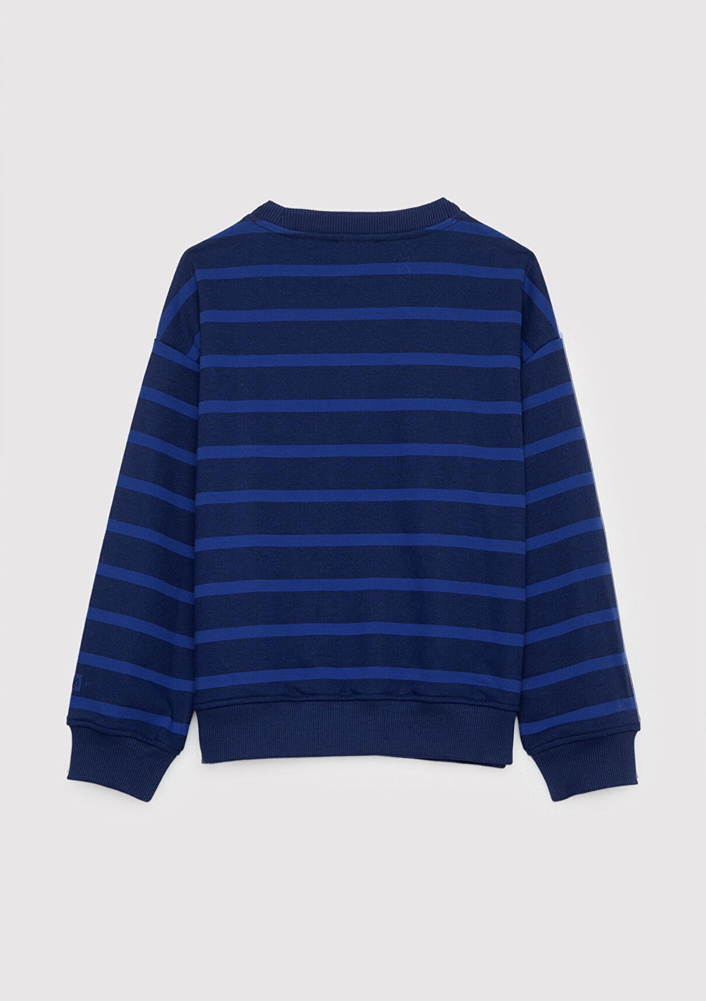 Mavi Mavi Logo Baskılı Mavi Sweatshirt 7S20066-85471