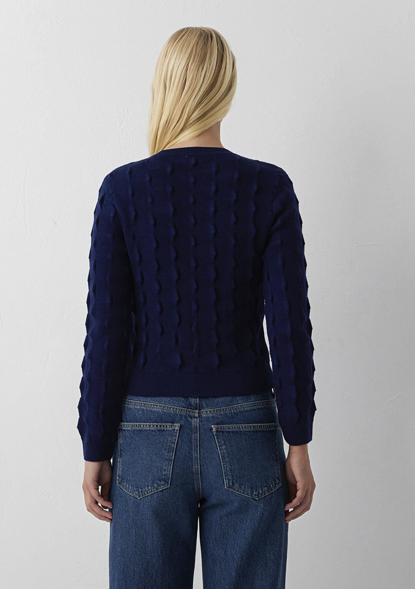 Mavi Lacivert Kazak Slim Fit / Dar Kesim 1720097-89388