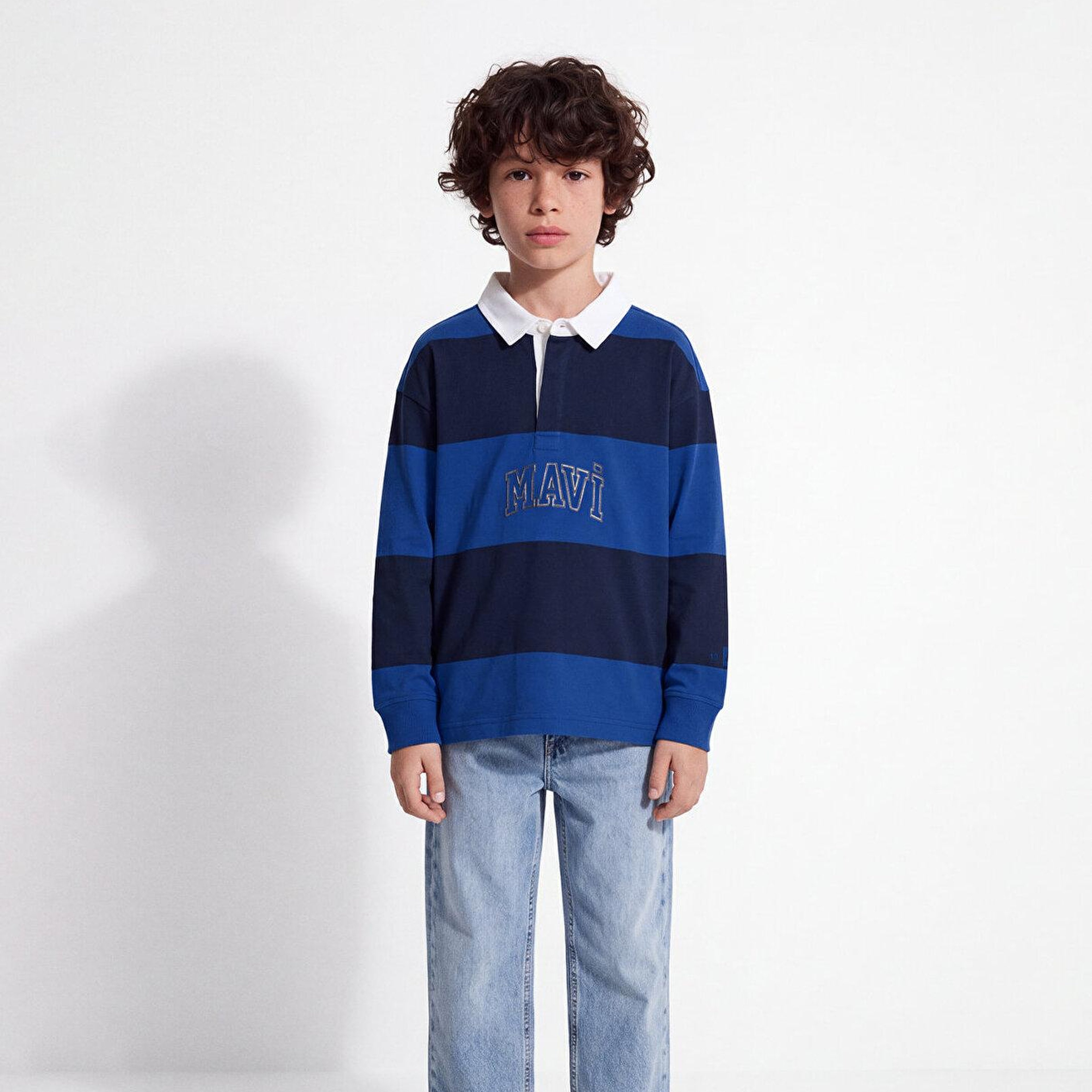Mavi Mavi Logo Baskılı Mavi Sweatshirt 6S20064-85471