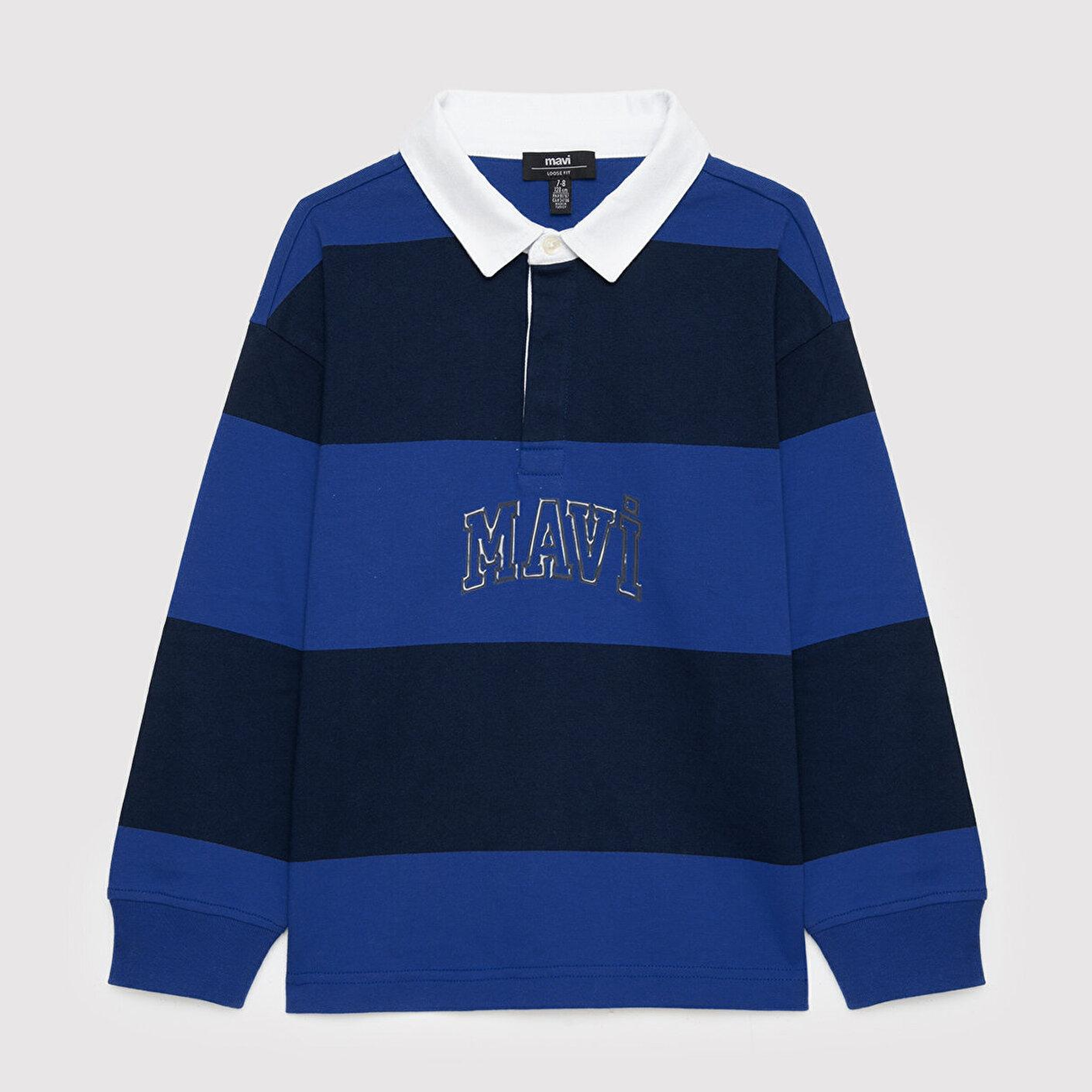 Mavi Mavi Logo Baskılı Mavi Sweatshirt 6S20064-85471