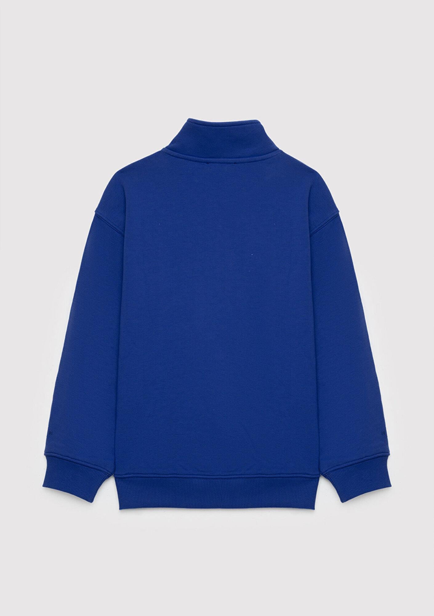 Mavi Mavi Logo Baskılı Mavi Sweatshirt 6S20062-70896