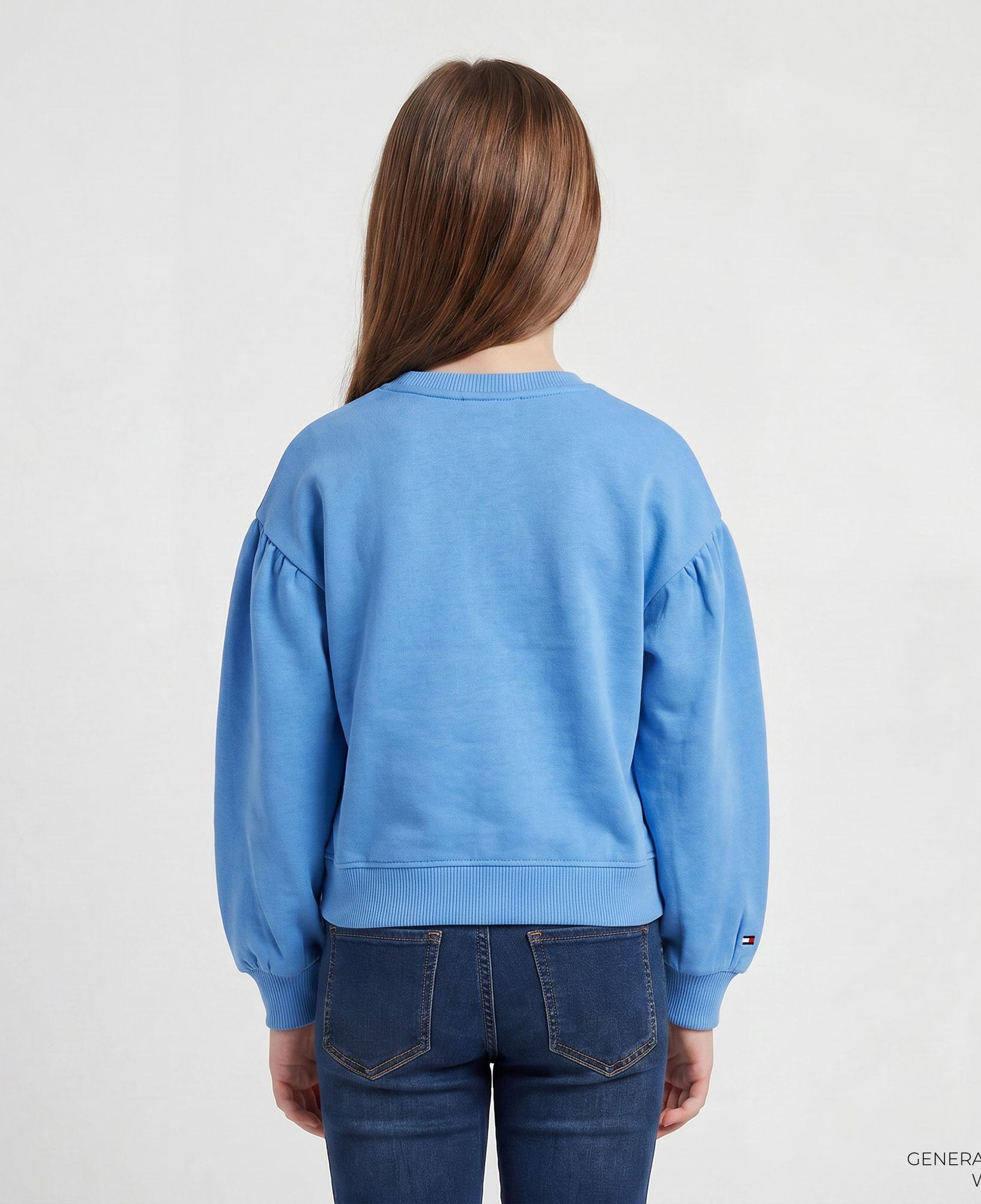 Tommy Hilfiger Monotype Çocuk Mavi Sweatshirt