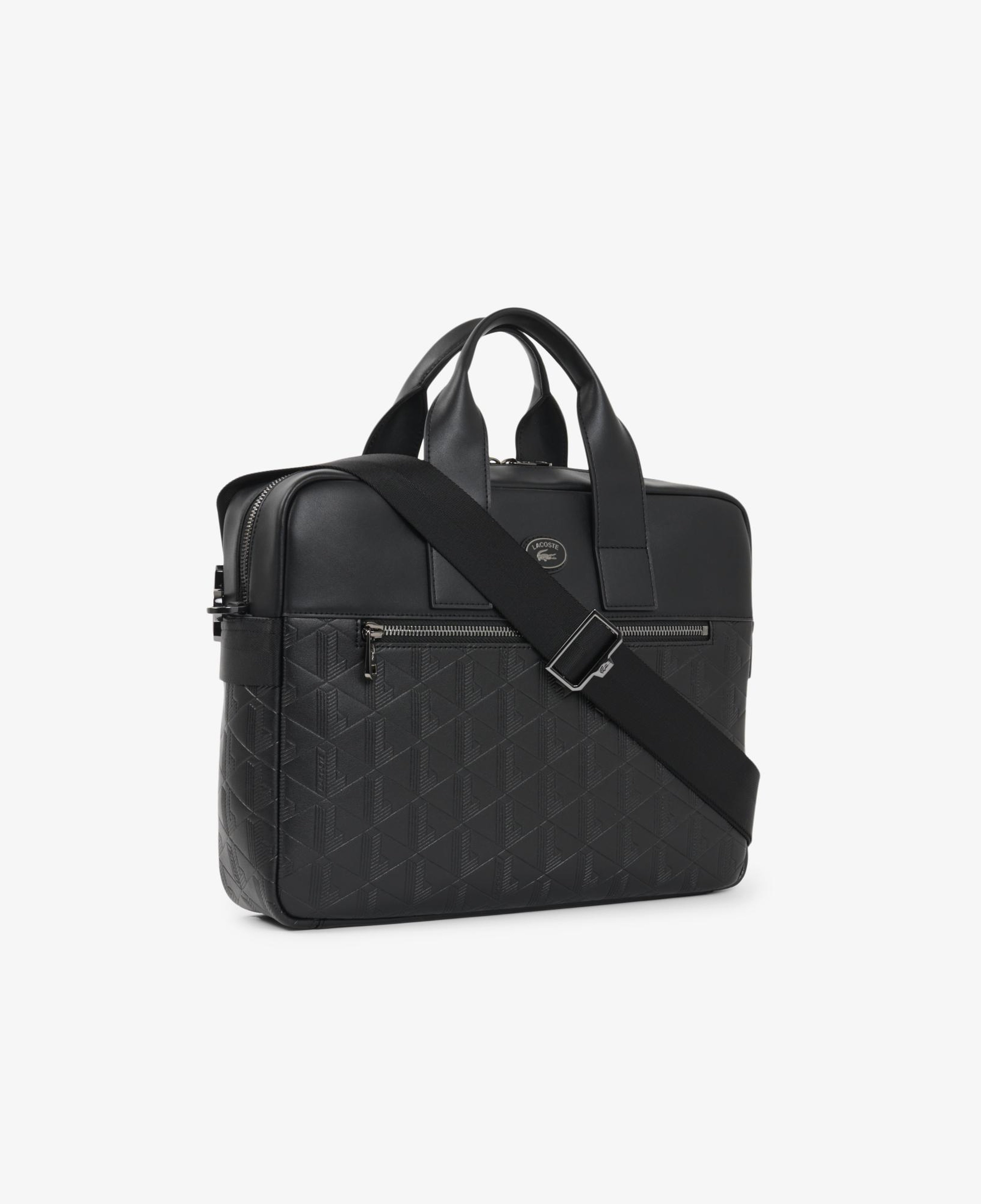 Erkek Monogram Siyah Laptop Çantası
