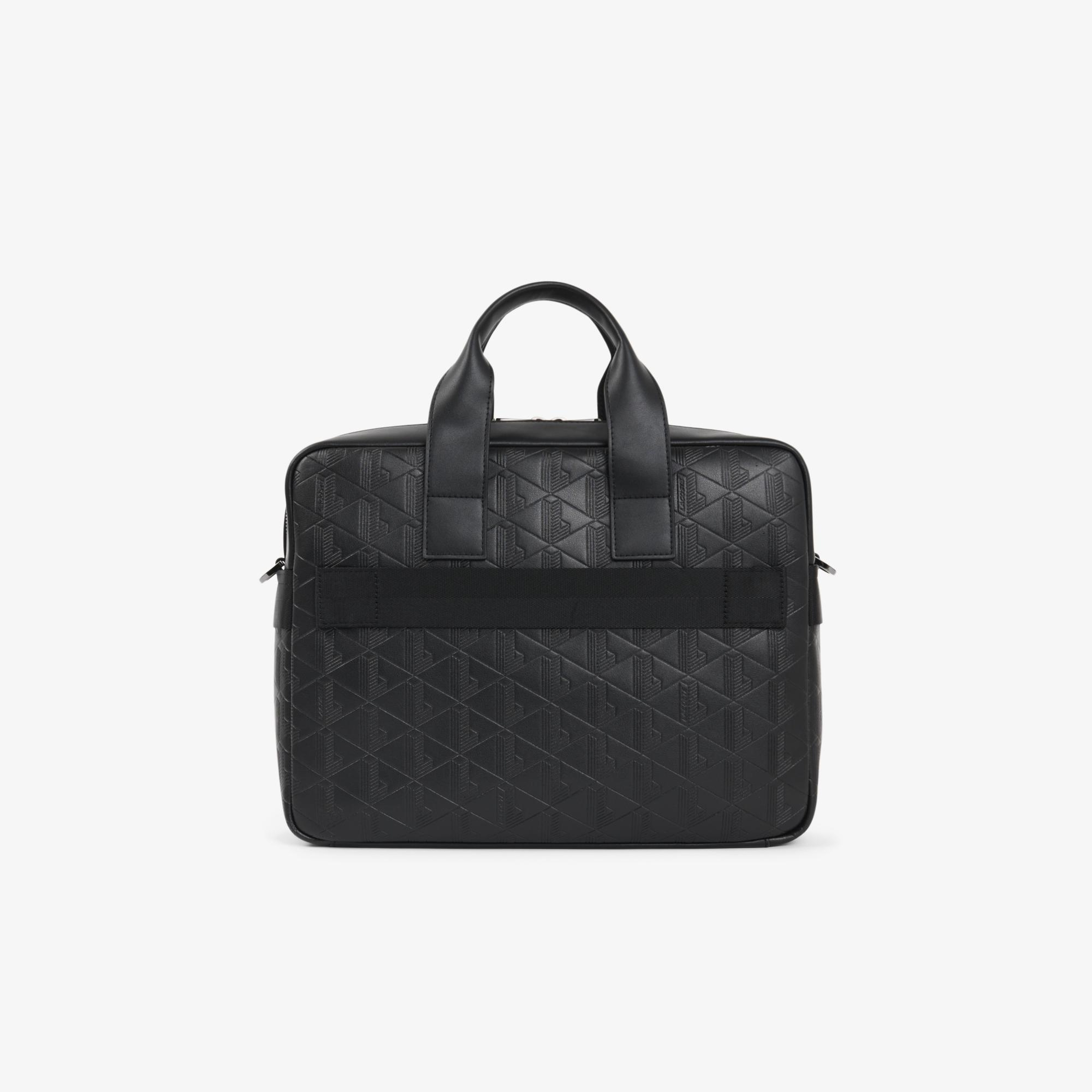 Erkek Monogram Siyah Laptop Çantası