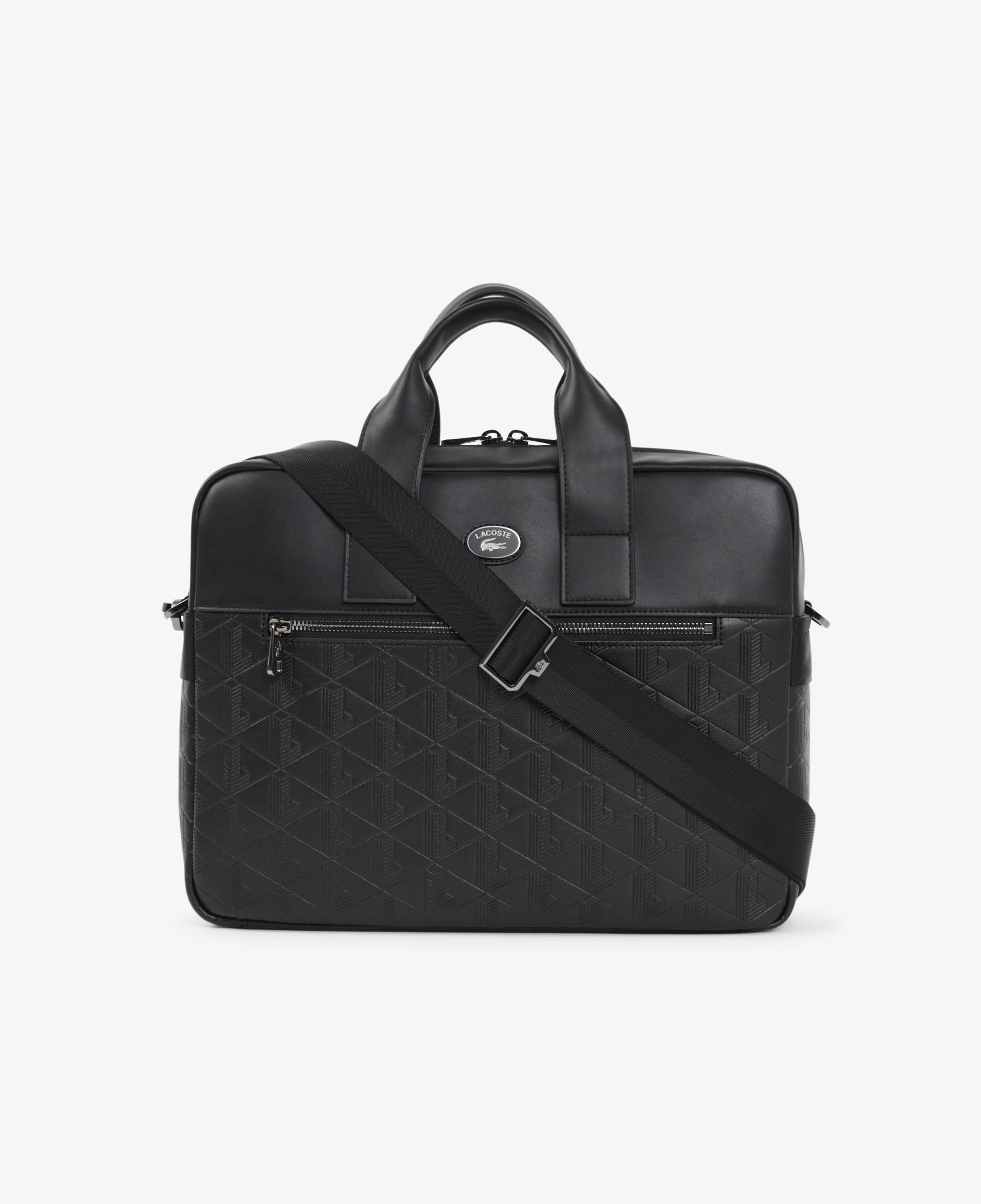 Erkek Monogram Siyah Laptop Çantası