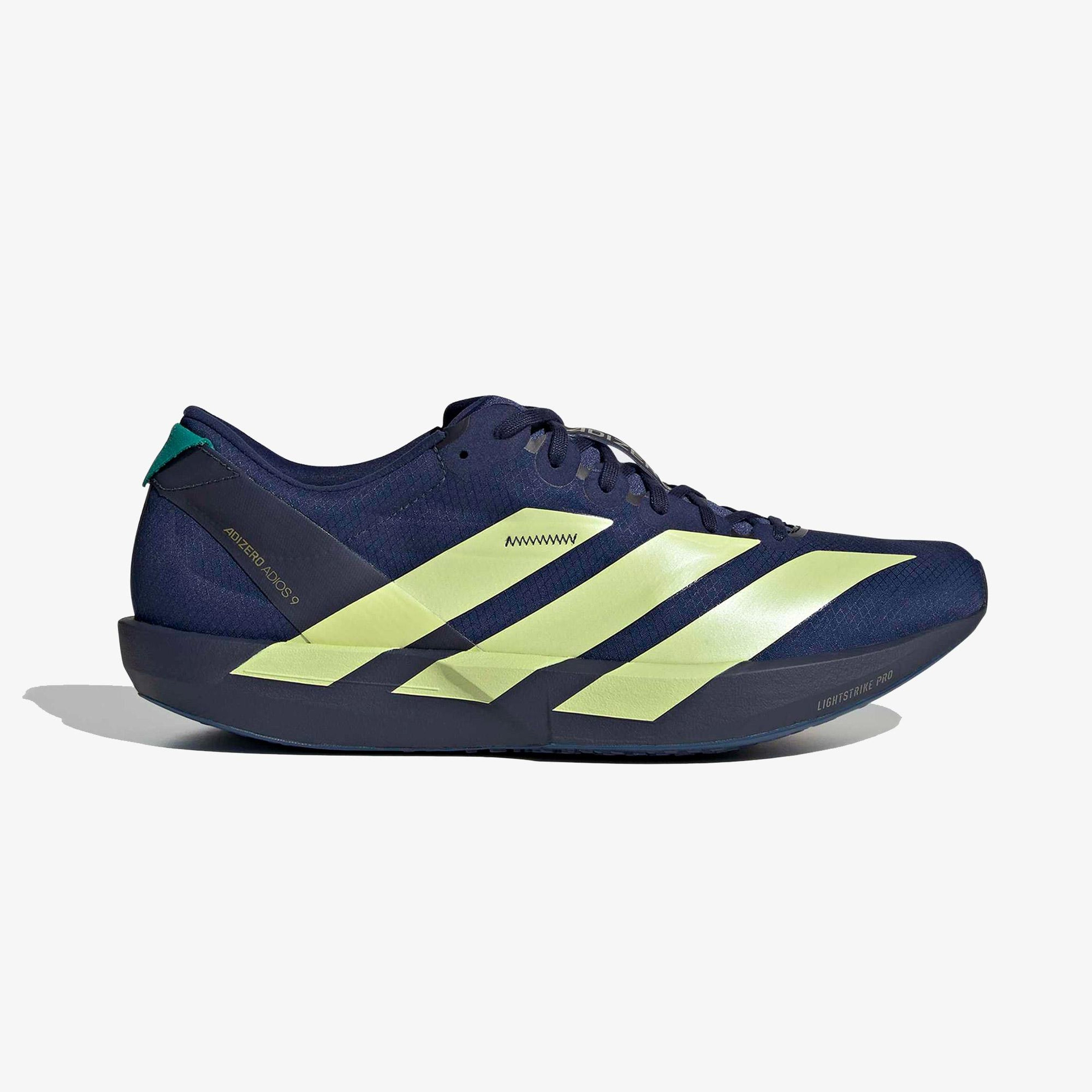 adidas Adizero Adios 9 Erkek Lacivert Yarış Koşu Ayakkabısı