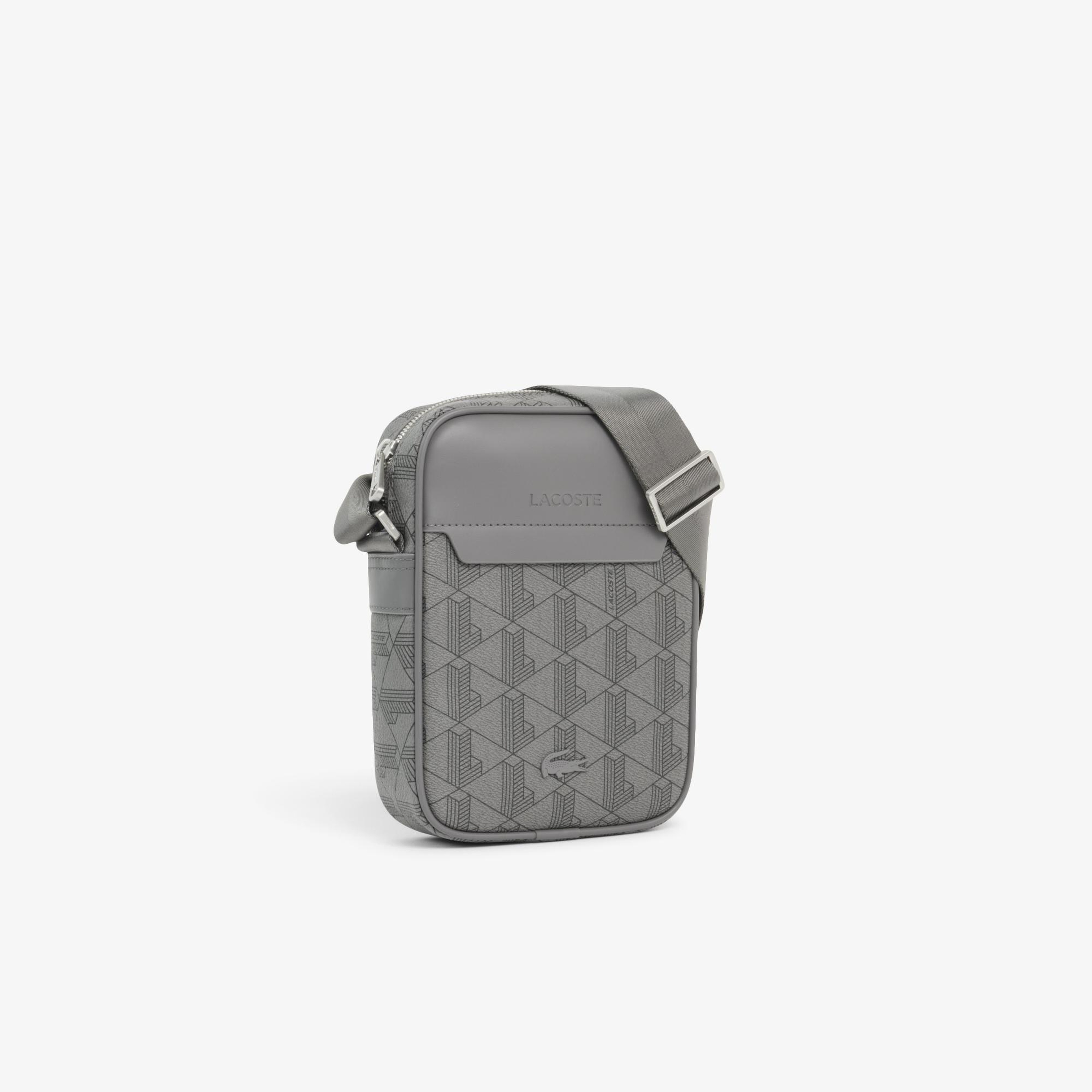 The Blend Erkek Monogram Gri Postacı Çantası