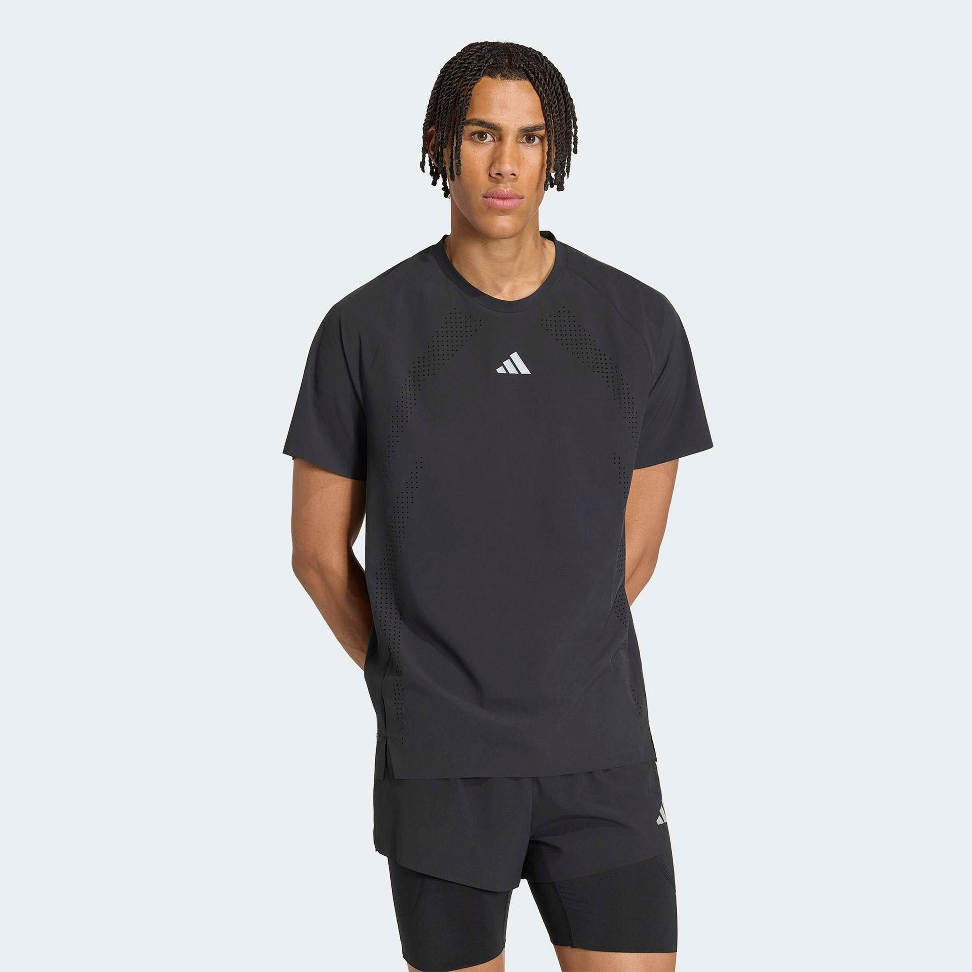 adidas ADI365 Aspyre Erkek Siyah Koşu T-shirt
