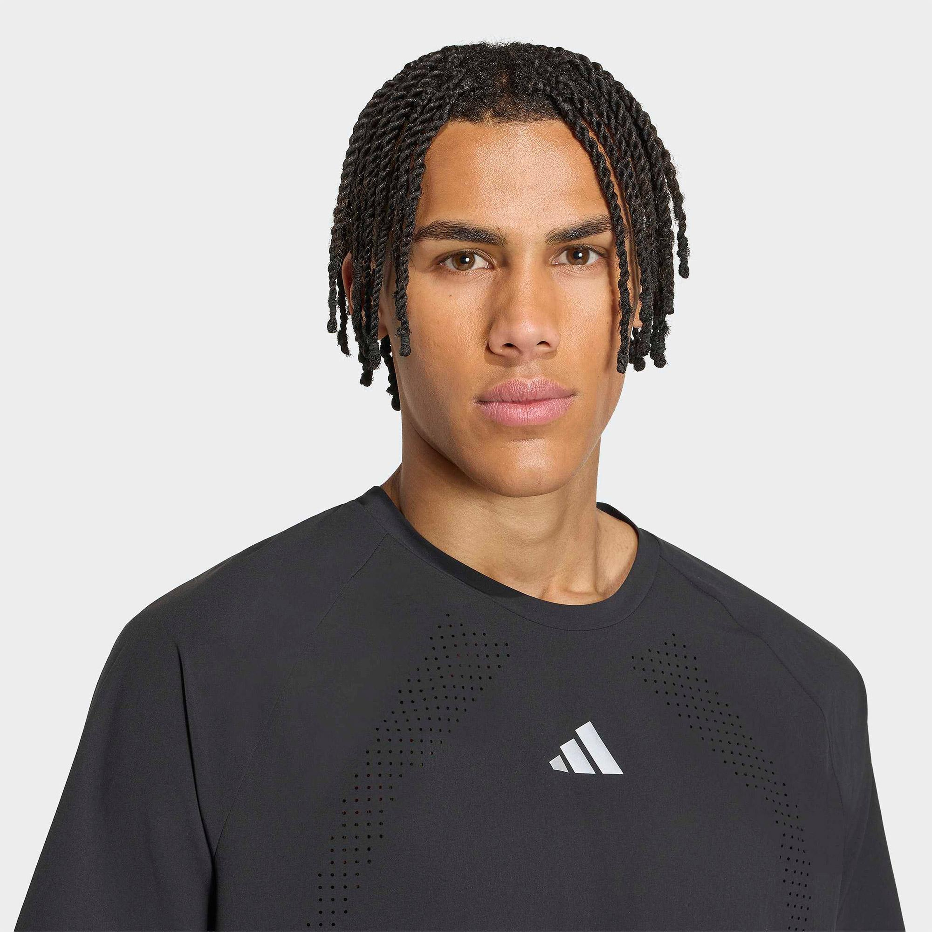 adidas ADI365 Aspyre Erkek Siyah Koşu T-shirt