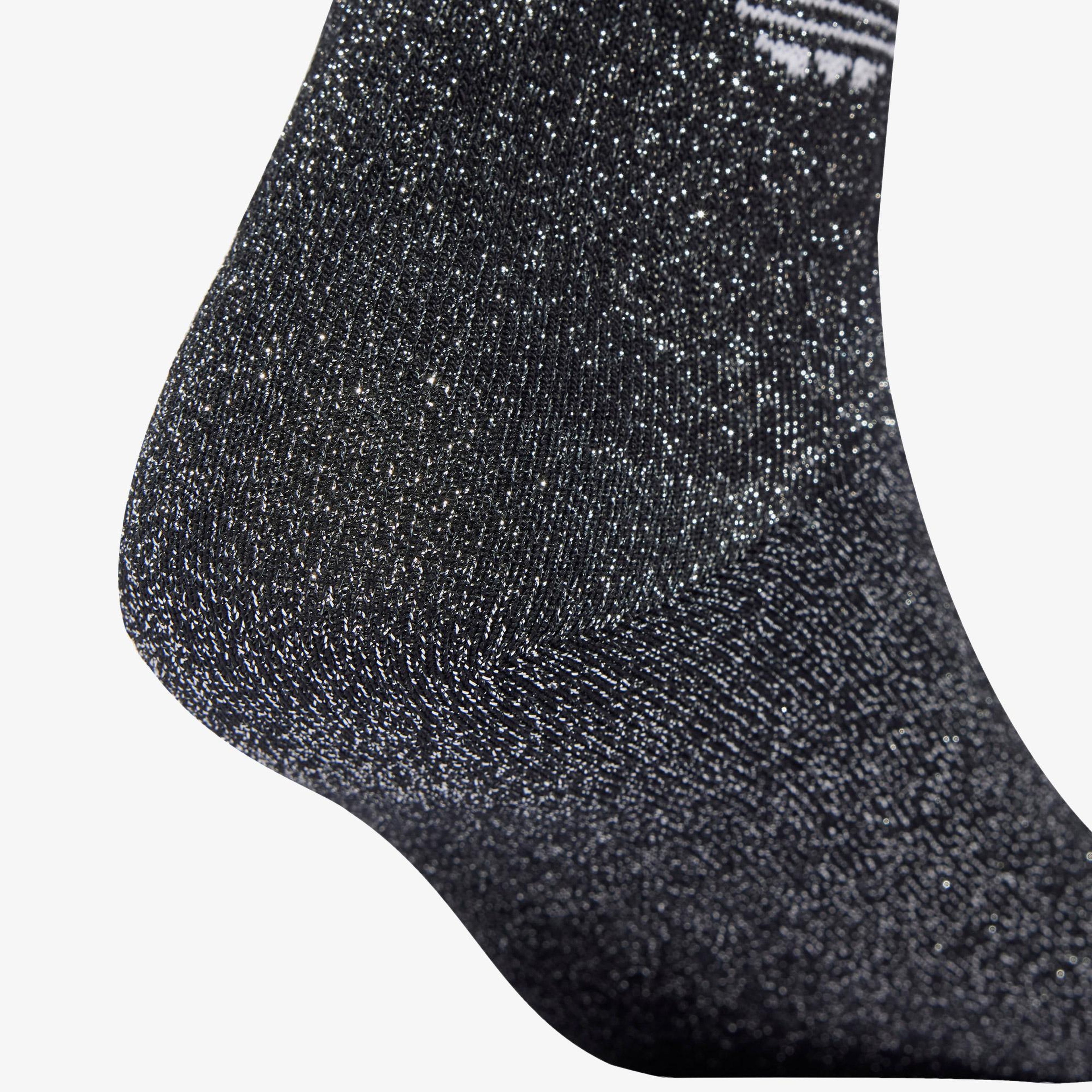adidas 3-Stripes Glitter Crew 2 Unisex Siyah Çorap