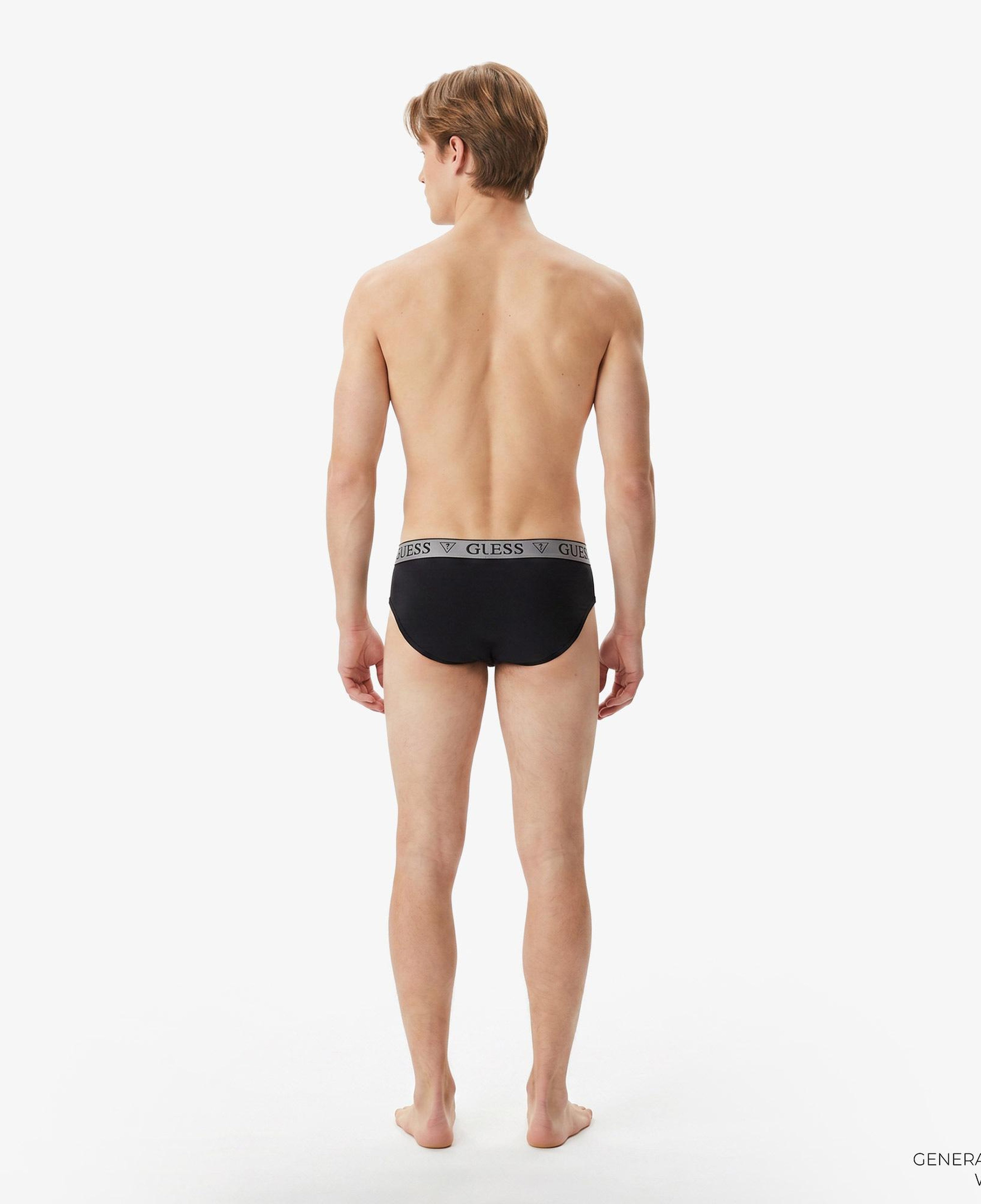 Guess Brief 3'lü Erkek Siyah Slip