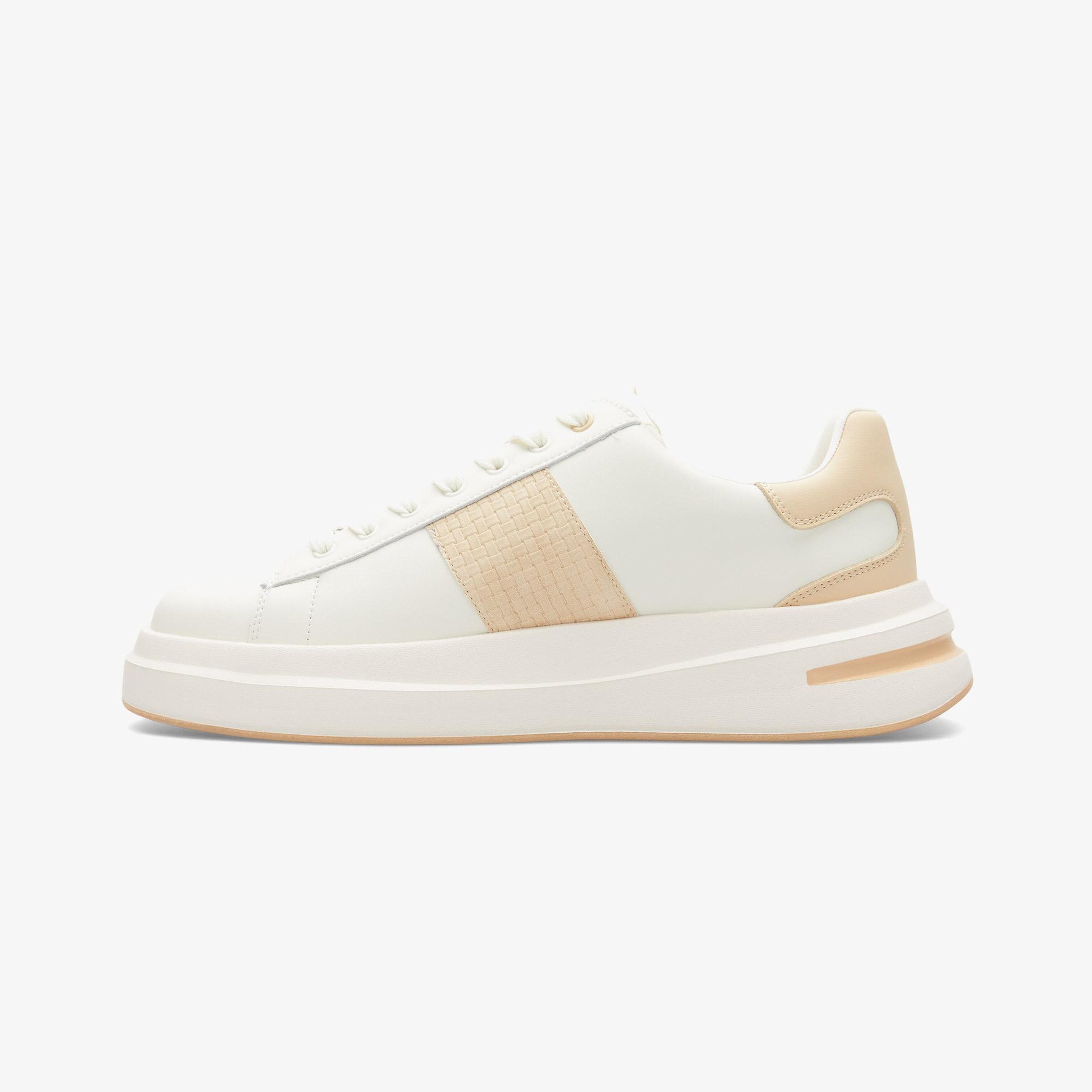 Guess Elba Deri Erkek Beyaz Sneaker