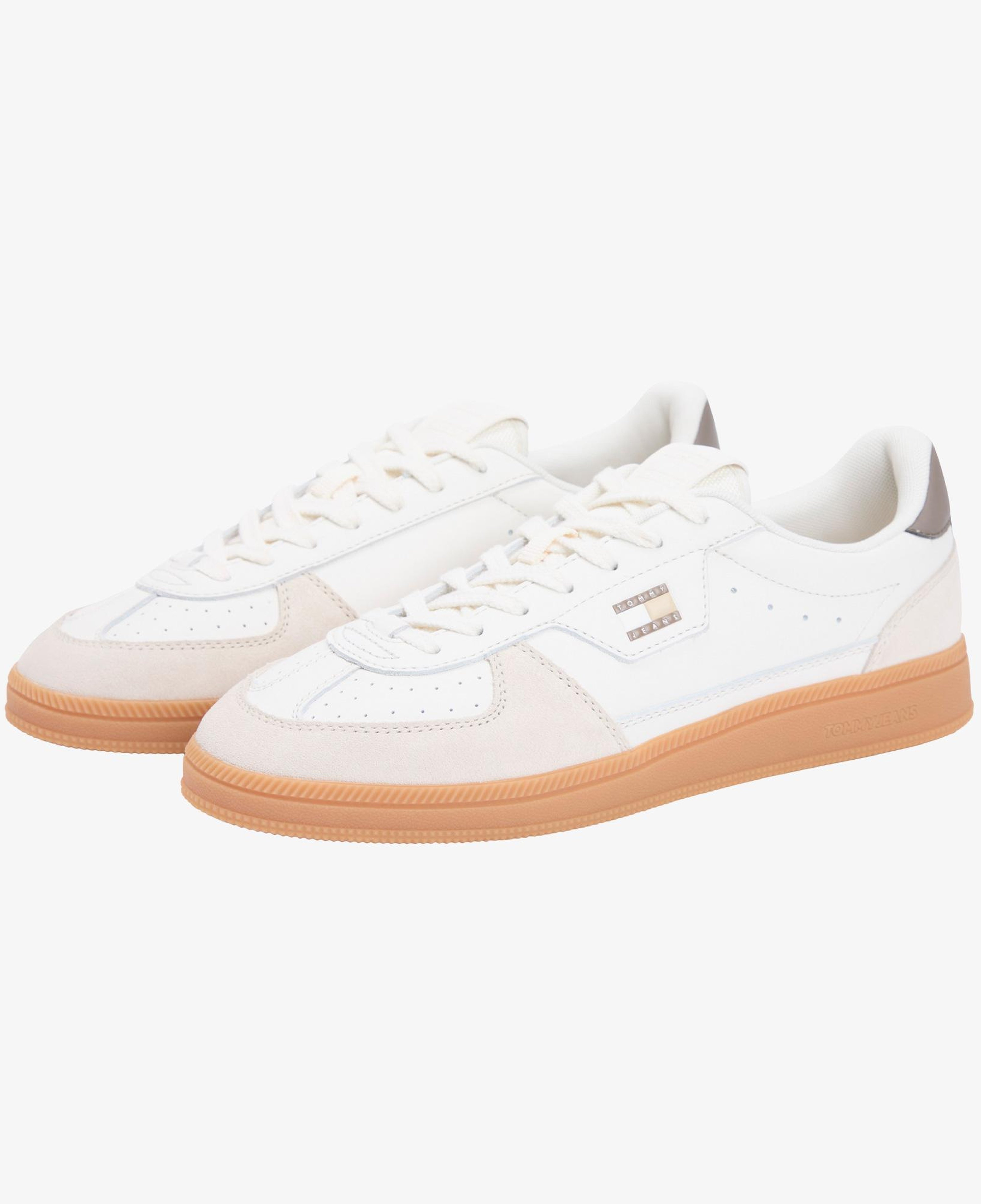 Tommy Hilfiger The Greenwich Erkek Krem Rengi Sneaker