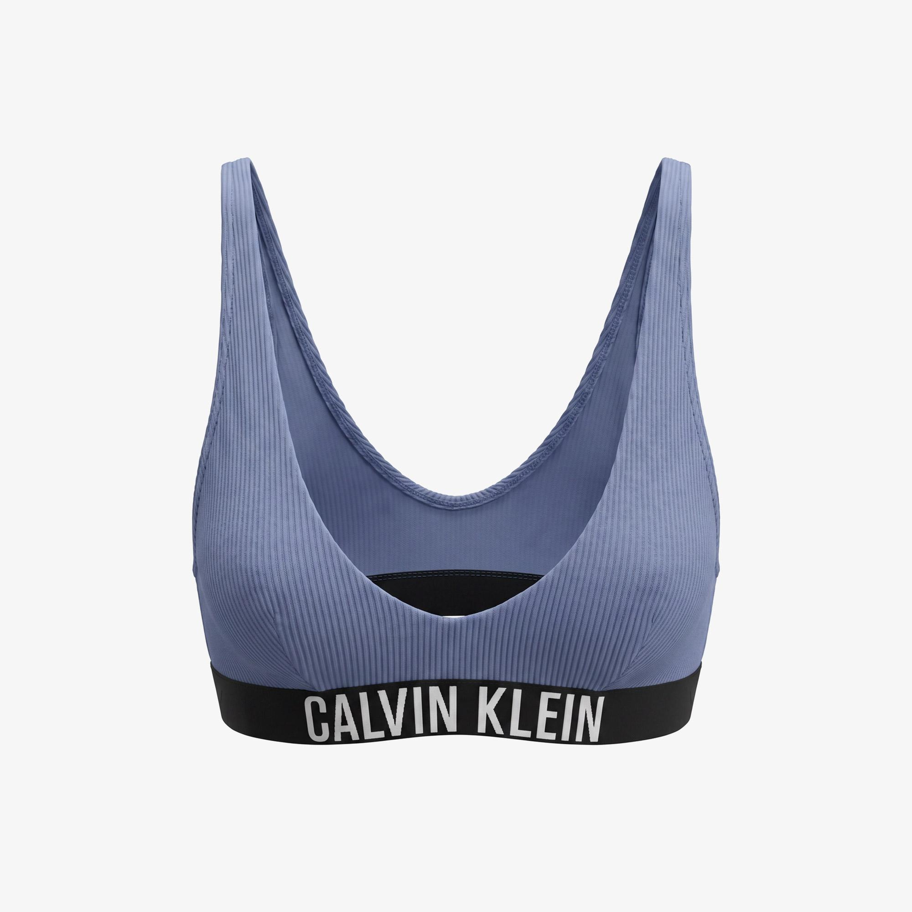 Calvin Klein Scoop Spor Sütyenilette Kadın Mavi Bikini Üstü