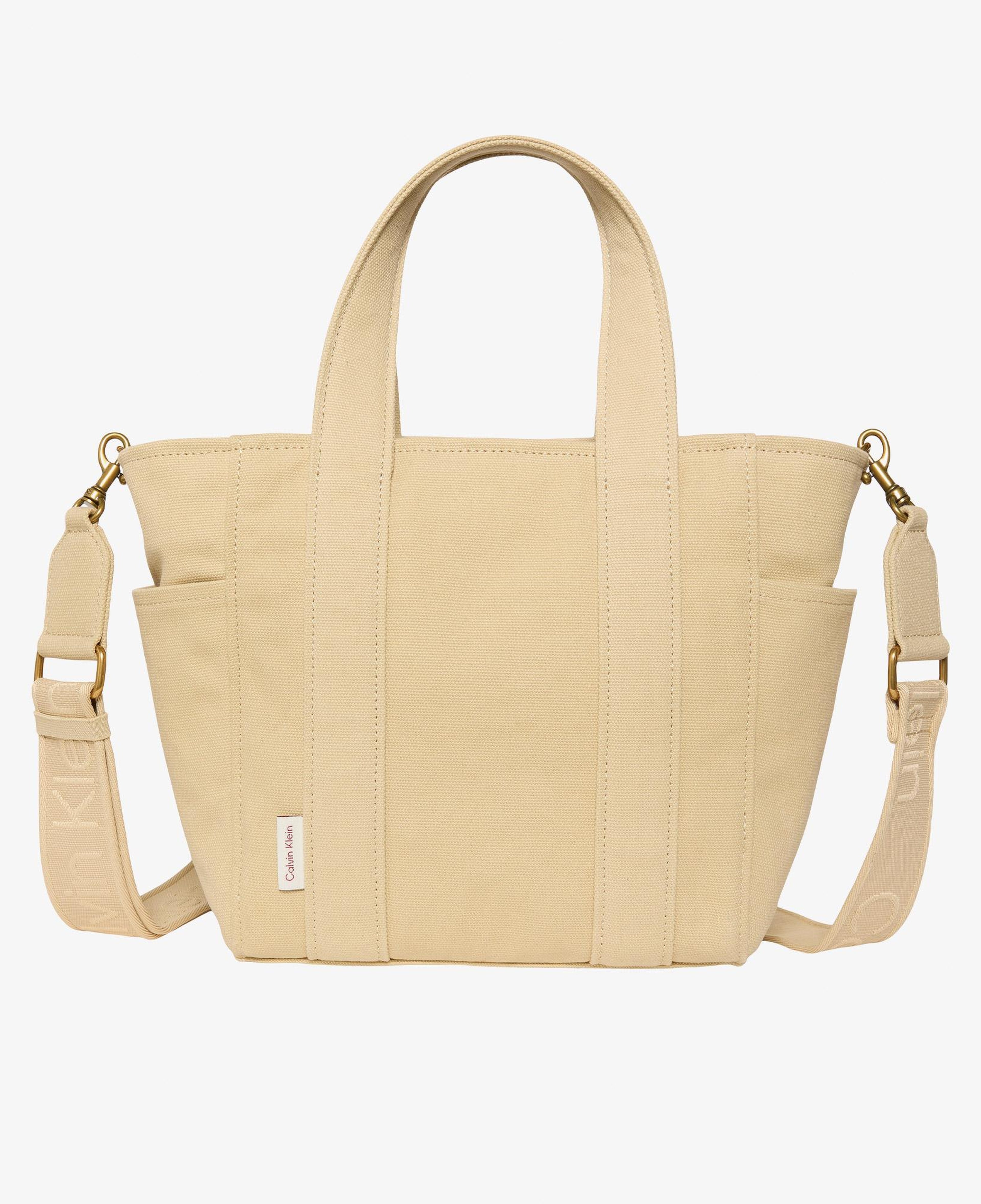 Calvin Klein Webbing Strap Canvas Small Kadın Haki Tote Çanta
