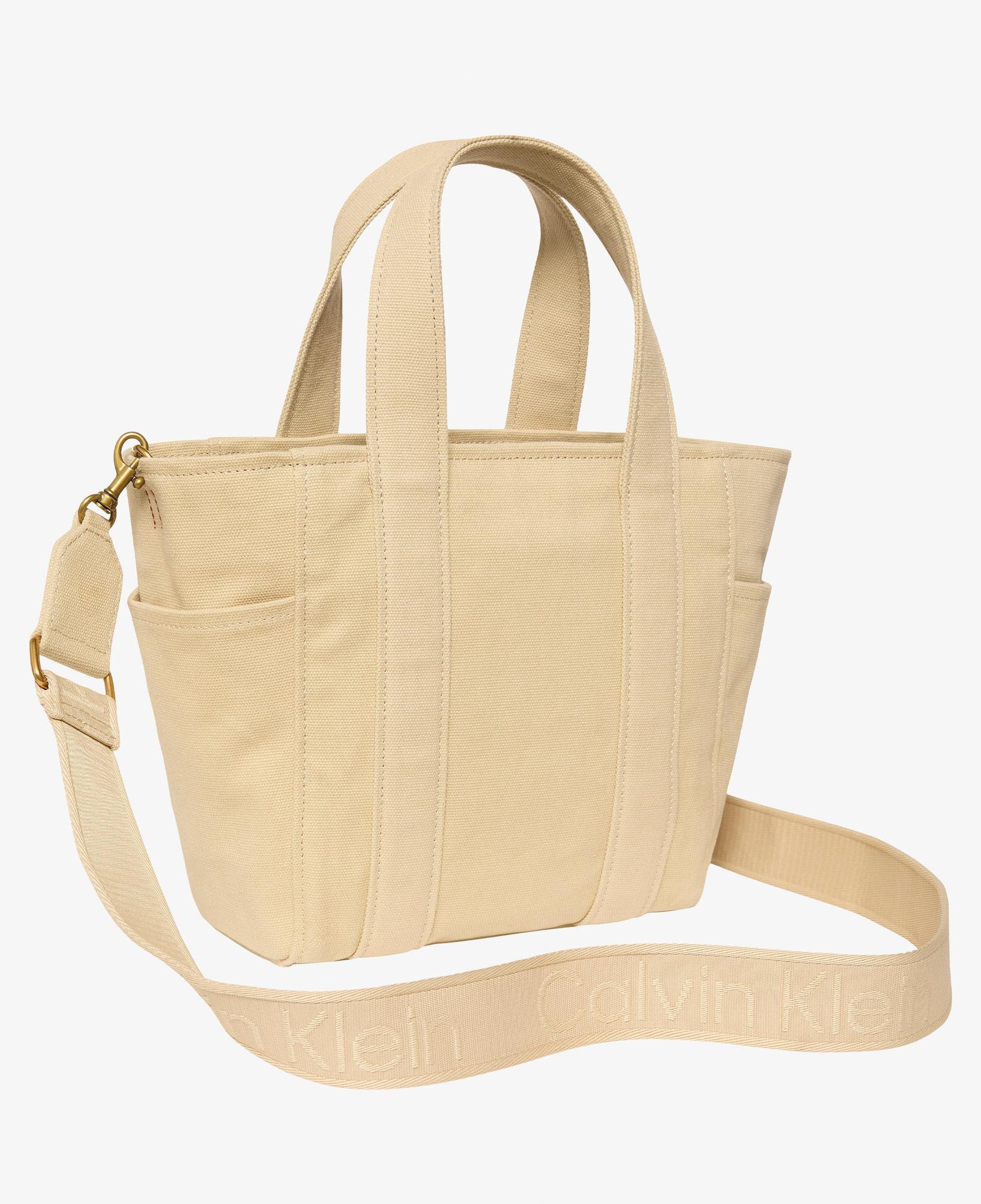 Calvin Klein Webbing Strap Canvas Small Kadın Haki Tote Çanta