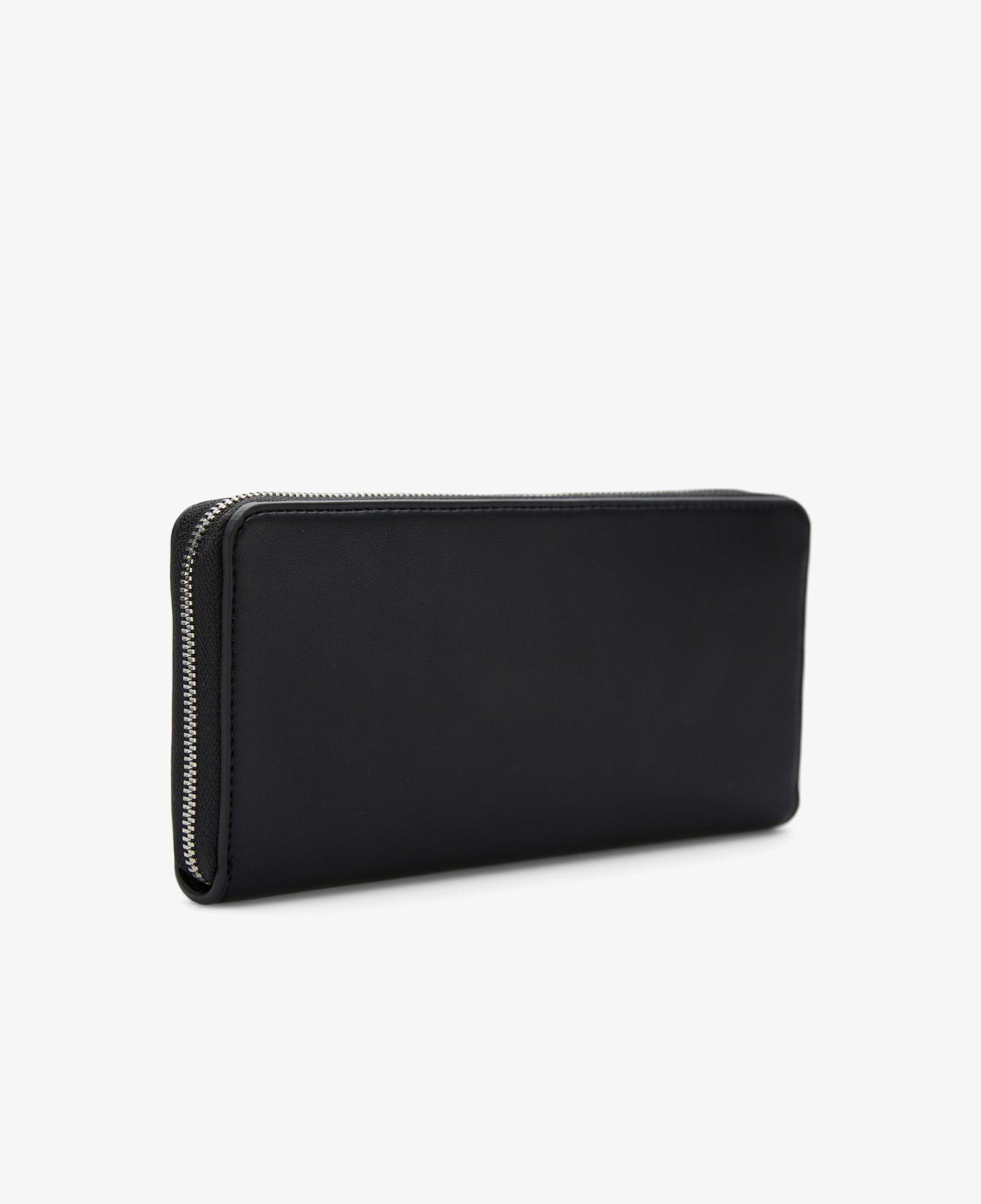 Calvin Klein Webbing Strap Long Zip Around Kadın Siyah Cüzdan
