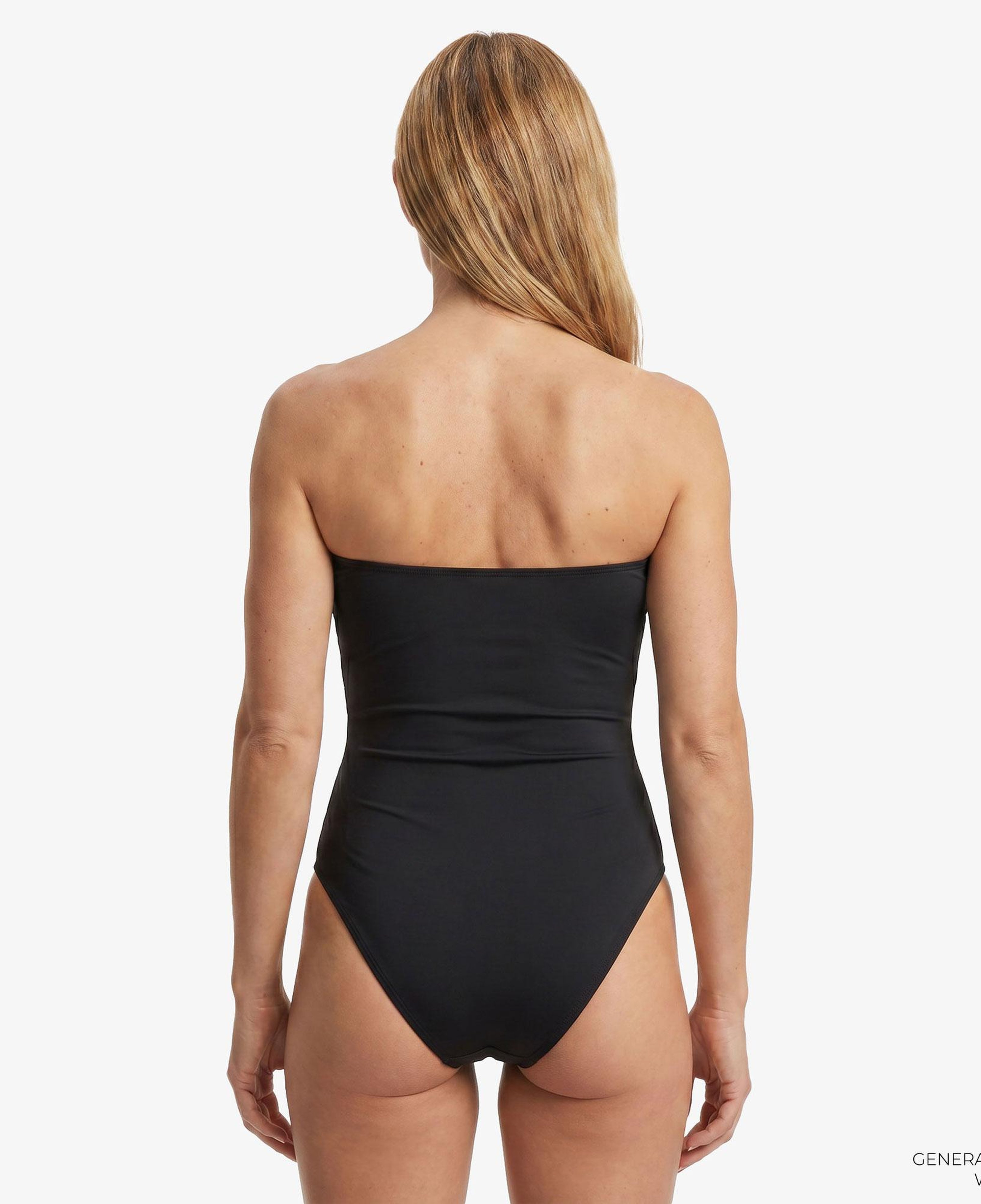 Calvin Klein Strapless One Piece Kadın Siyah Mayo